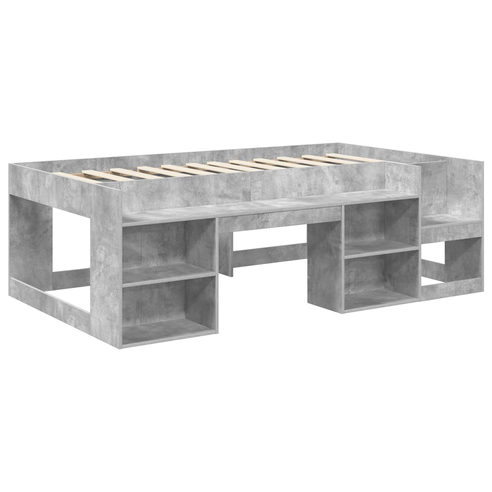 Krevet za djecu s ladicama Betonska siva 90 x 190 cm