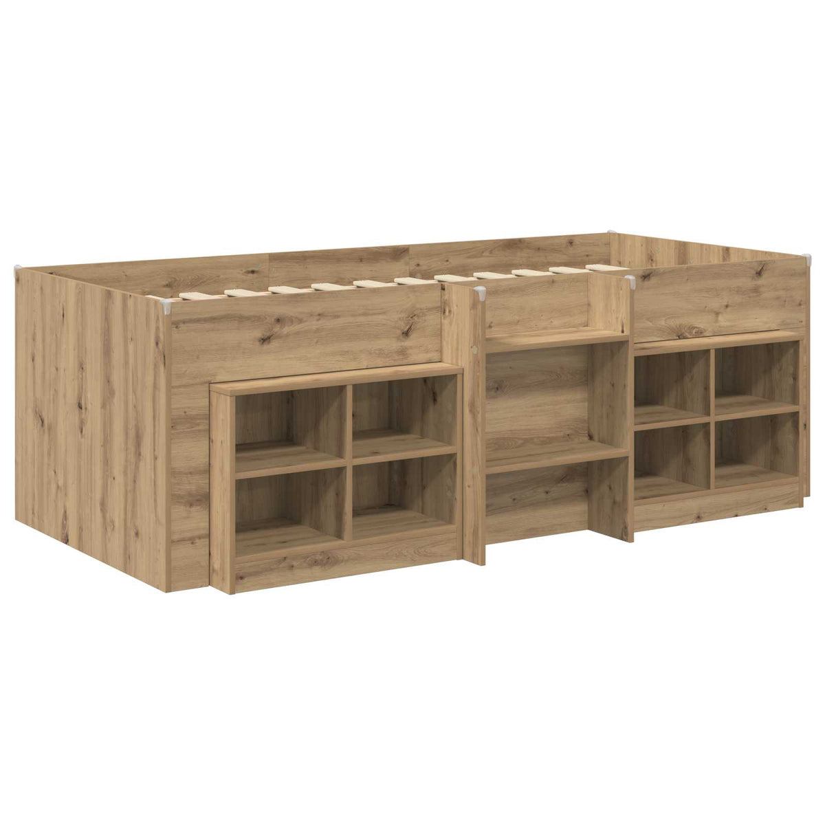 Loft krevet s ormarom 3 kom. Hrast artisan Konstruirano drvo