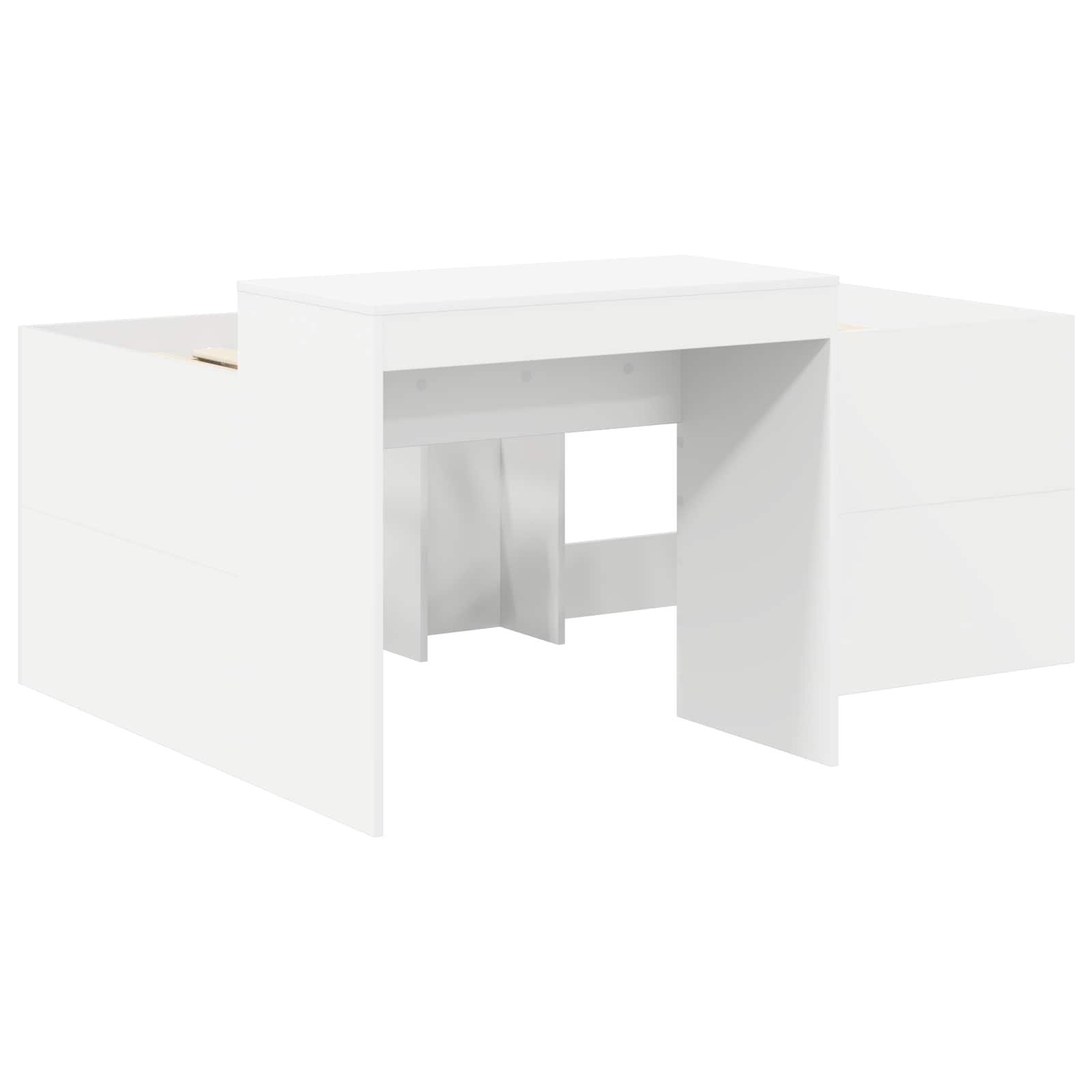 Krevet s Tunnels 4 pcs Artisian hrast i svijetlo plava