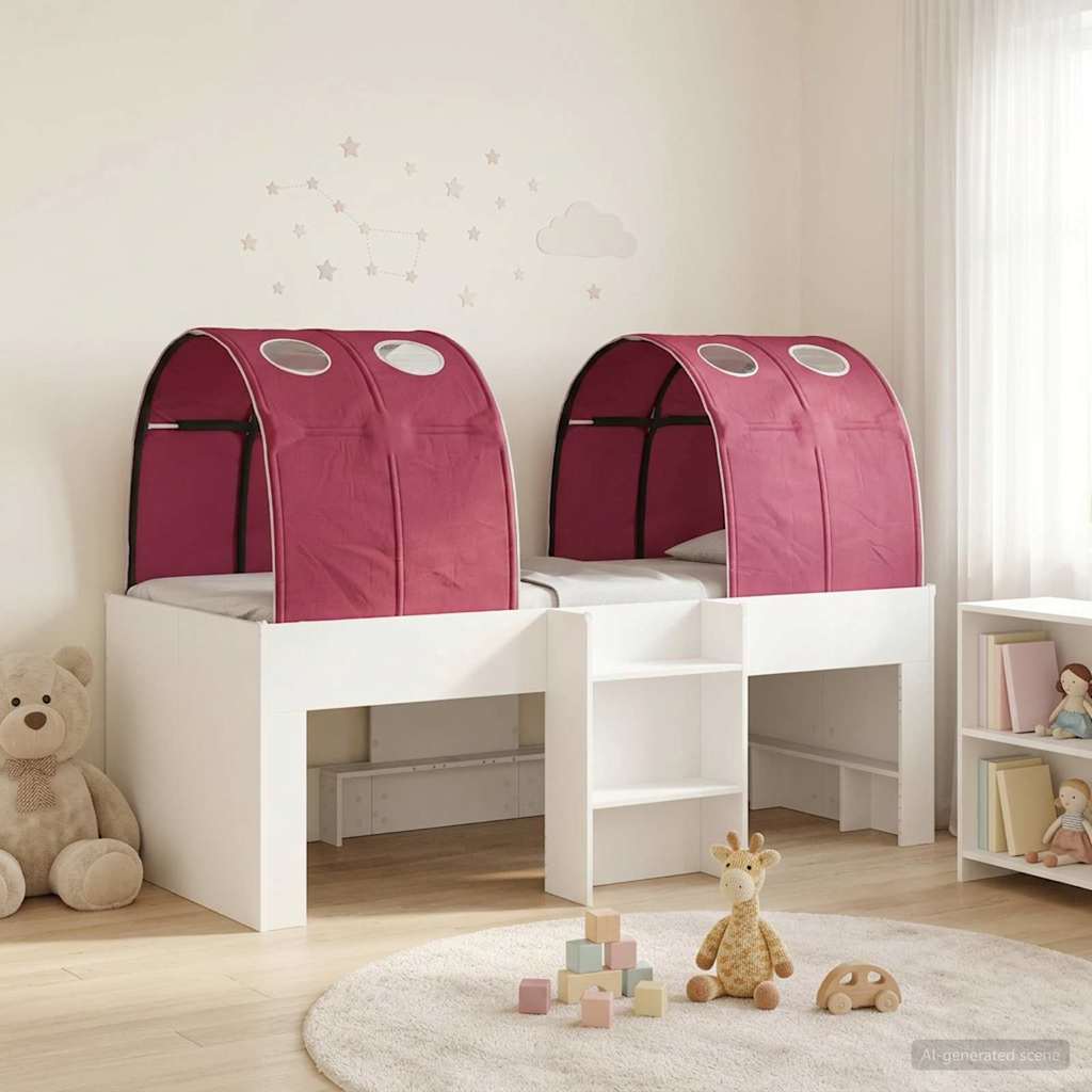 Krevet s Tunnels 3 kom. Bijela i crvena Konstruirano drvo 193 x 96,1 x 68,5 cm
