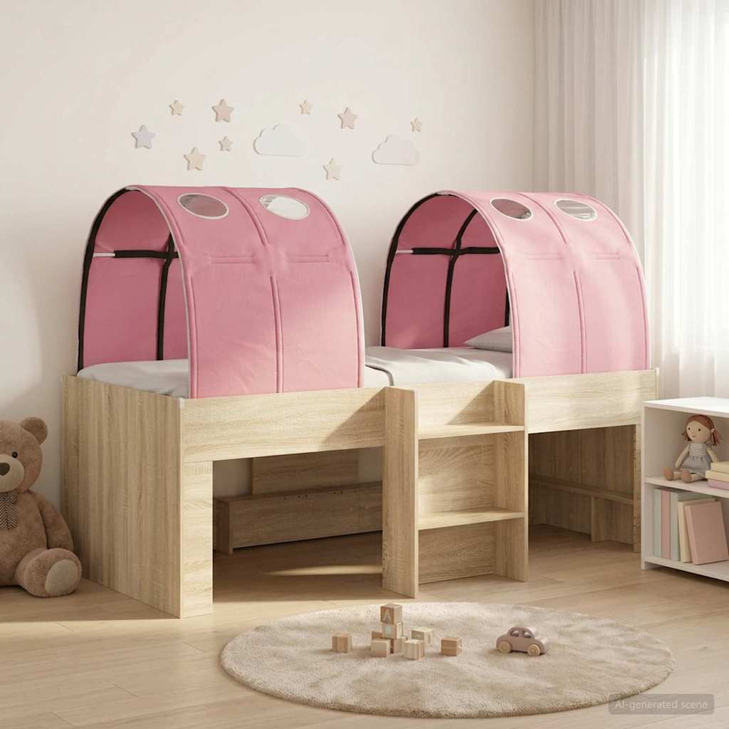 Krevet s Tunnels 4 pcs Sonoma i Pink Konstruirano drvo
