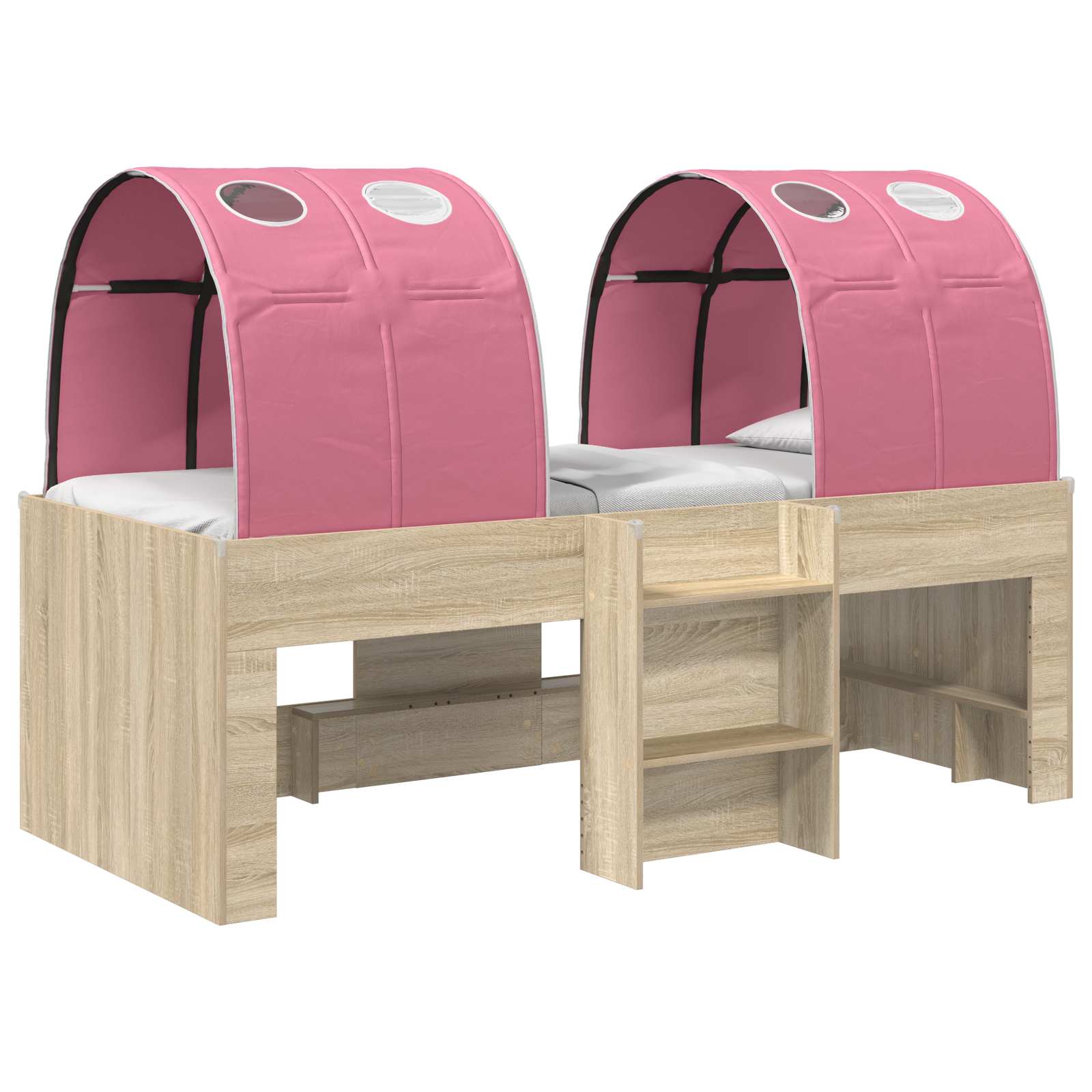 Krevet s Tunnels 4 pcs Sonoma i Pink Konstruirano drvo