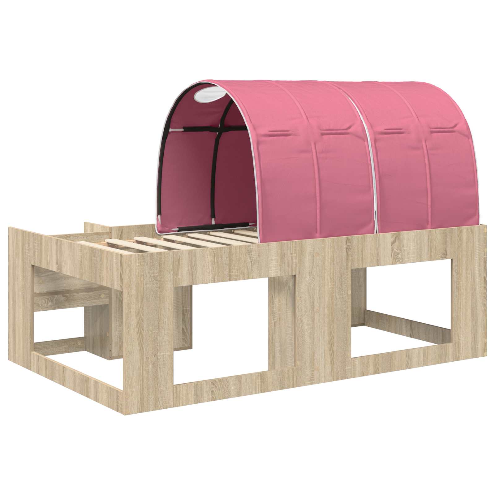 Krevet s Tunnels 3 kom. Sonoma i Pink Konstruirano drvo