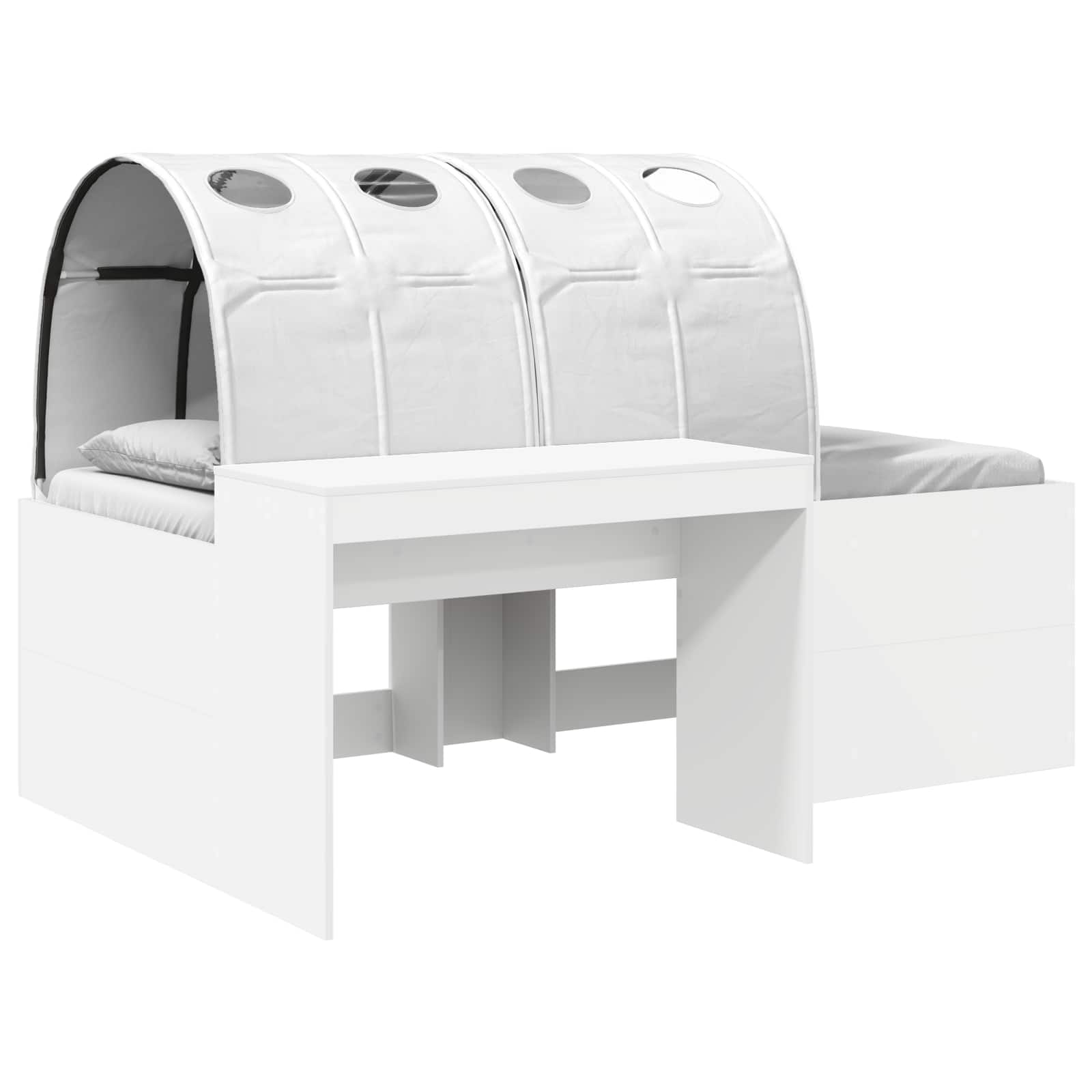 Krevet s Tunnels 4 pcs Bijela Konstruirano drvo