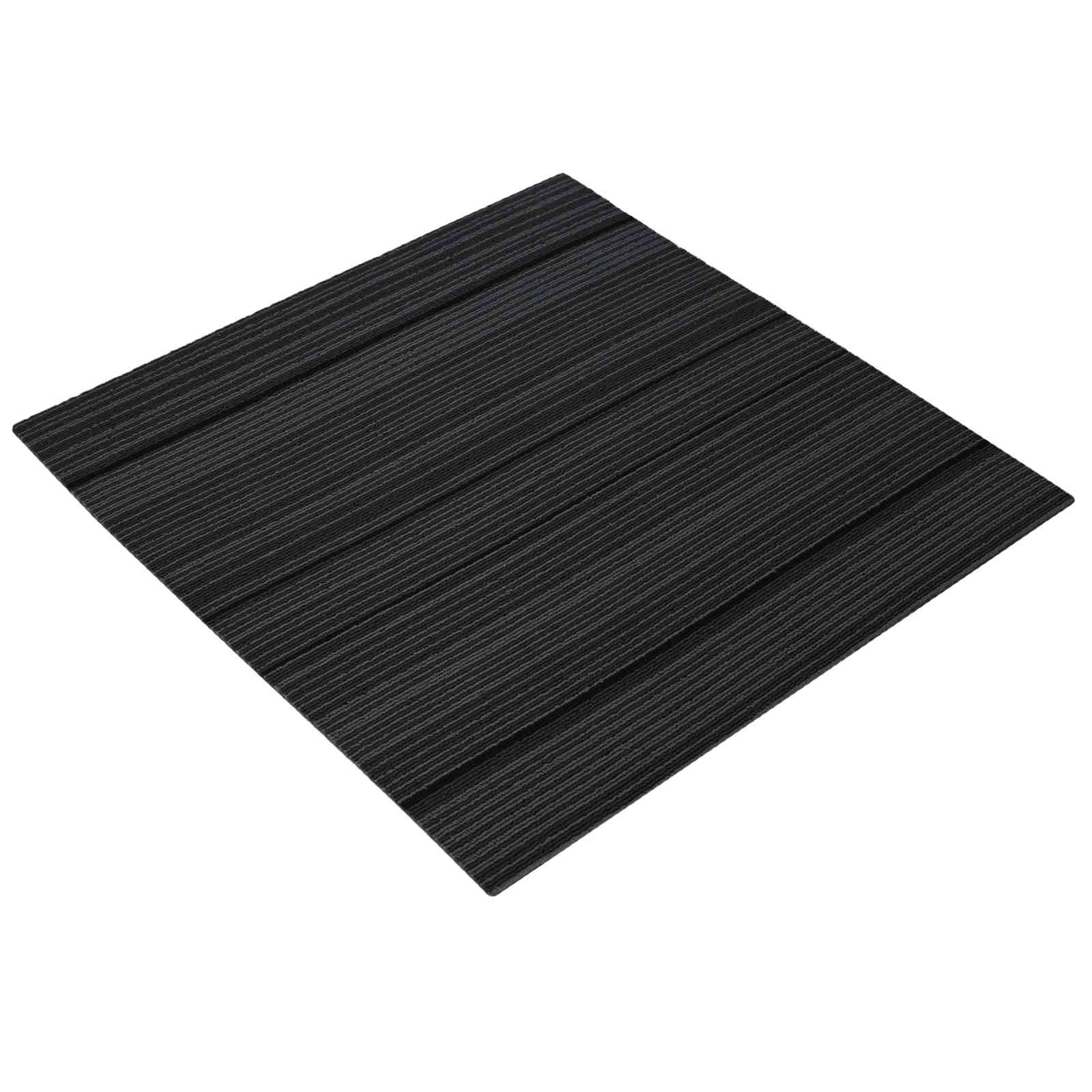 Tepih pločica Prugasta svjetlosiva 50 x 50 cm 4 pcs
