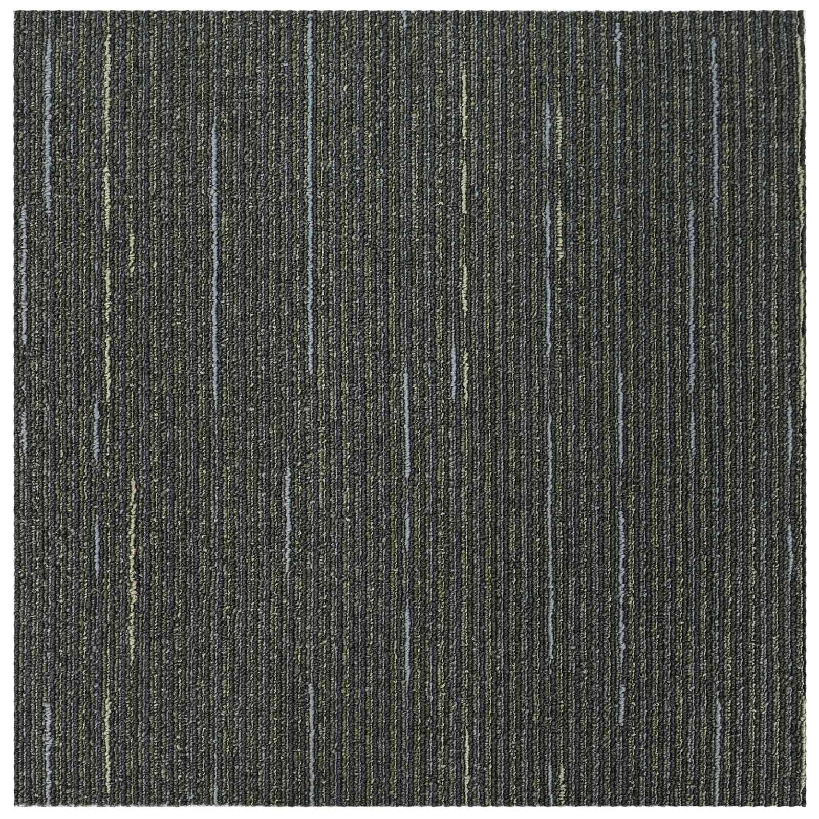 Tepih pločica Prugasta svijetlo zelena 50 x 50 cm 20 pcs