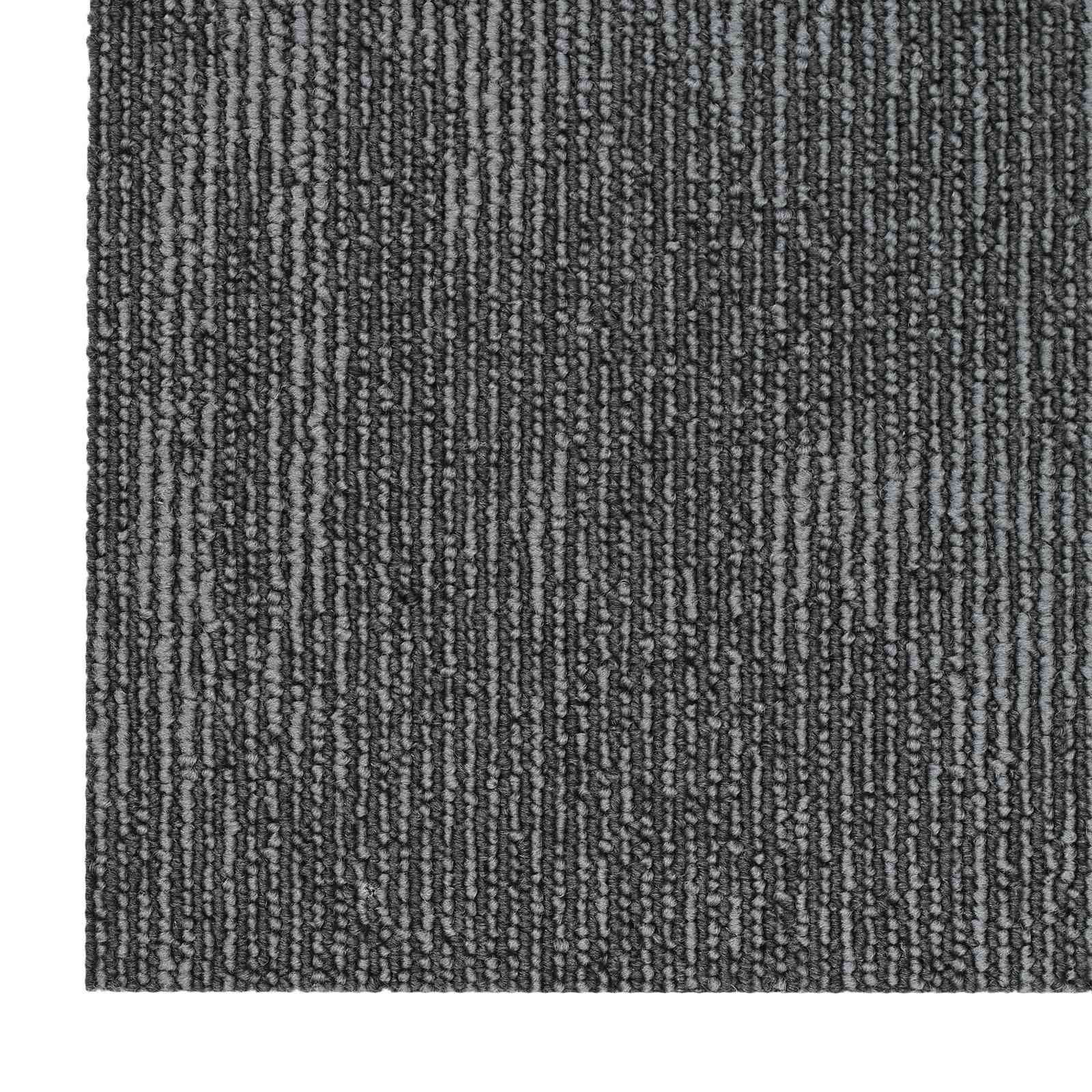 Tepih pločica Sivi ugljen 50 x 50 cm 20 pcs PP i bitumen