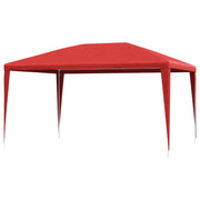 Šator za zabave 400 x 300 x 255 cm Crvena PE i čelik