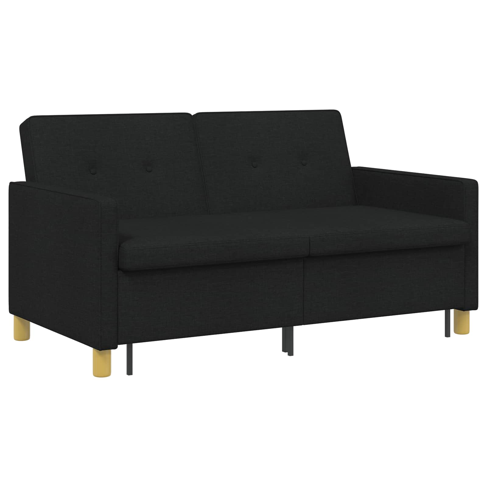 Krevet-sofa na razvlačenje Crna Tkanina