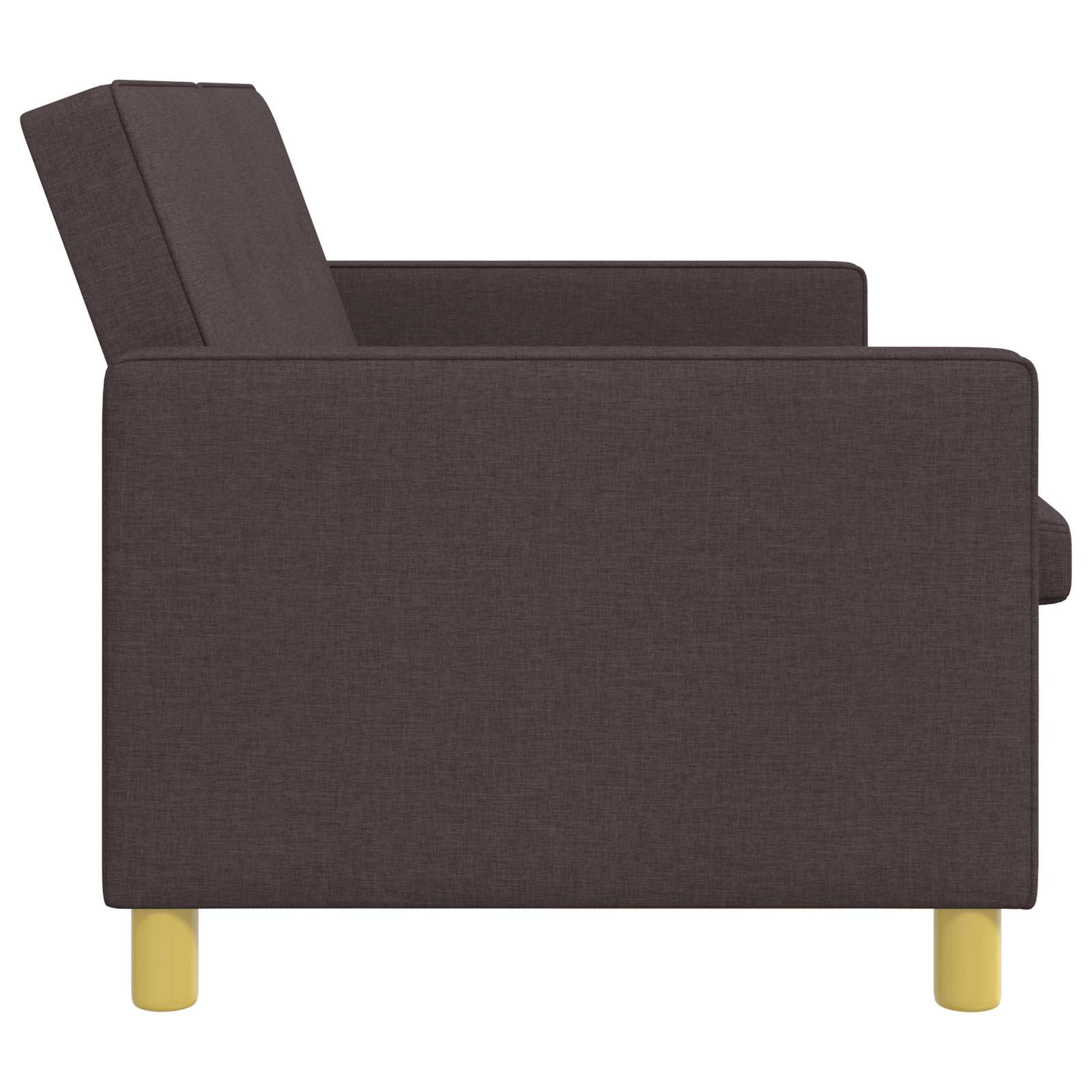 Krevet-sofa na razvlačenje Tamno smeđa Tkanina