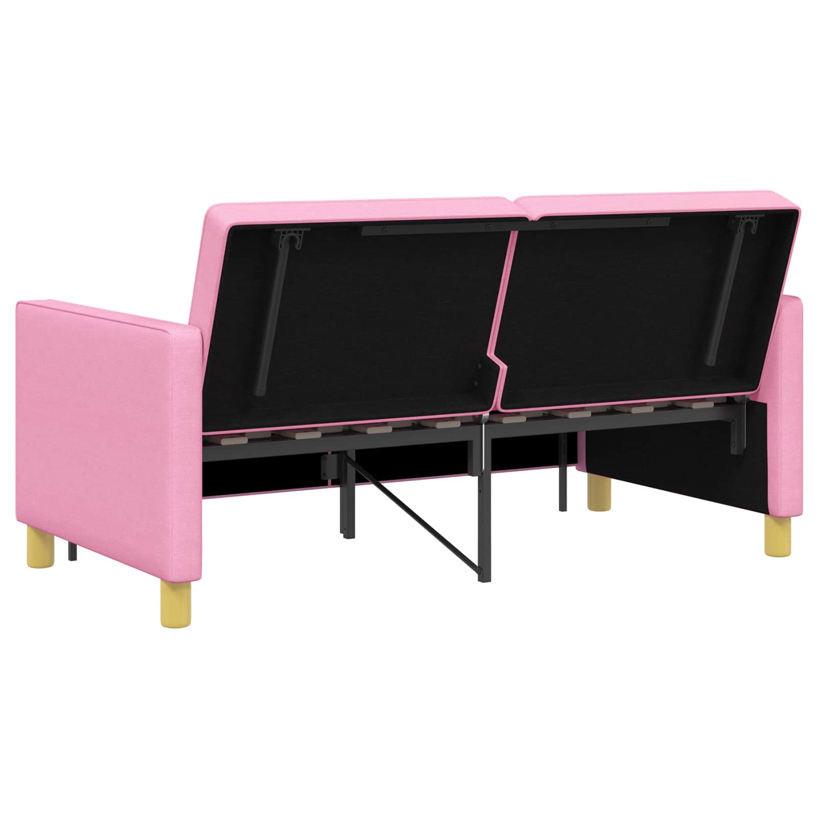 Krevet-sofa na razvlačenje Ružičasta Tkanina