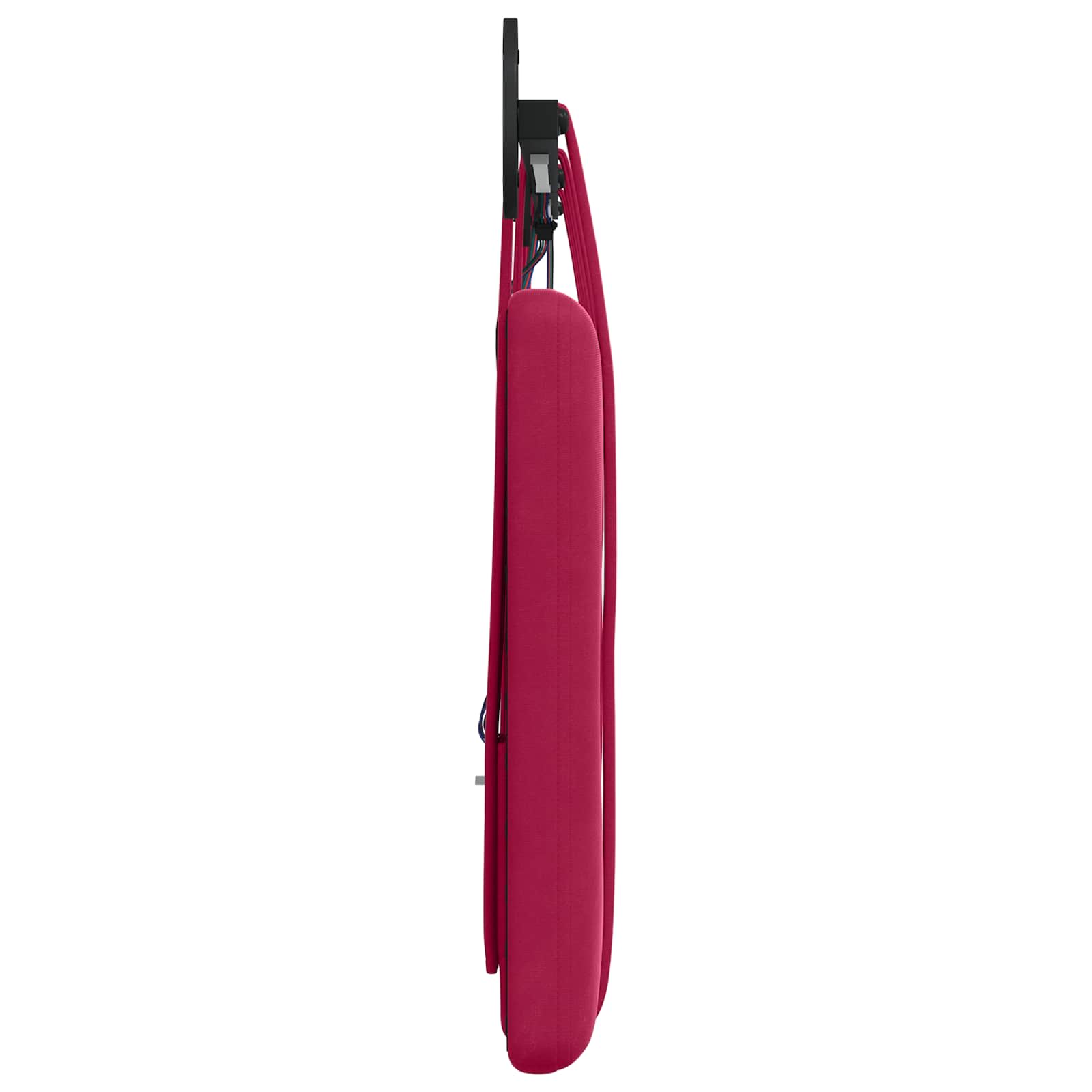 Viseće uzglavlje kreveta S LED svjetlom Vinska crvena Baršun