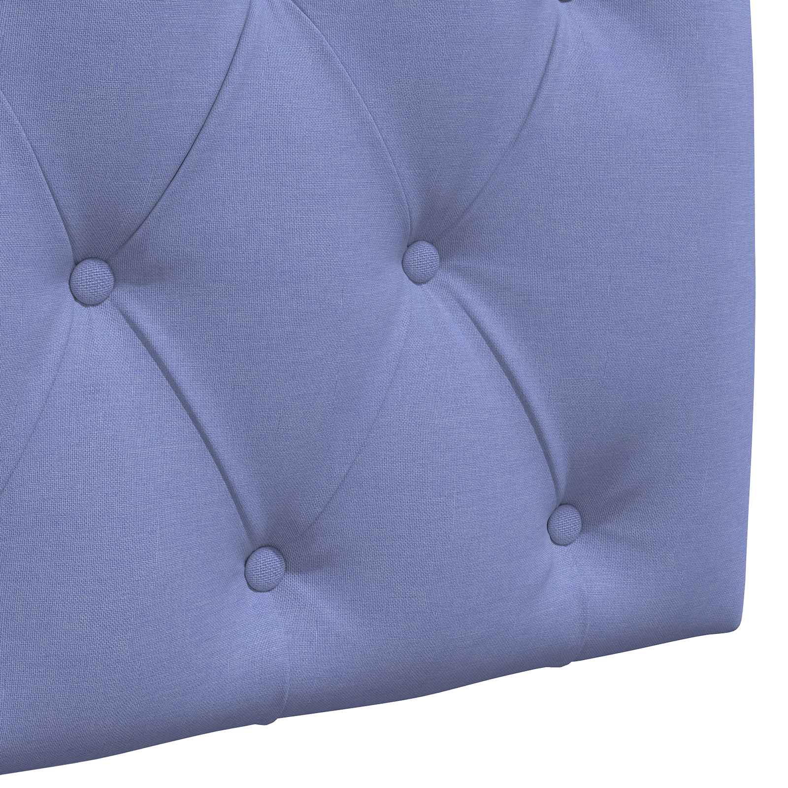 Viseće uzglavlje kreveta S LED svjetlom Traper plava Tkanina