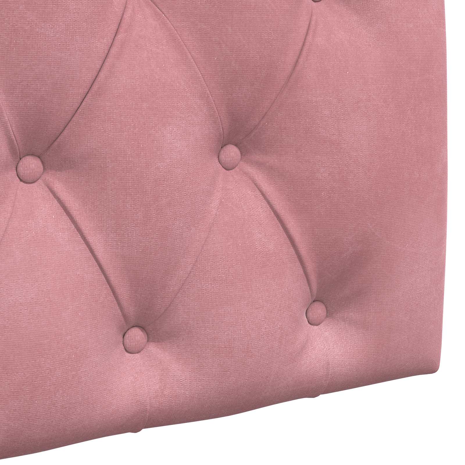 Viseće uzglavlje kreveta S LED svjetlom Ružičasta Baršun