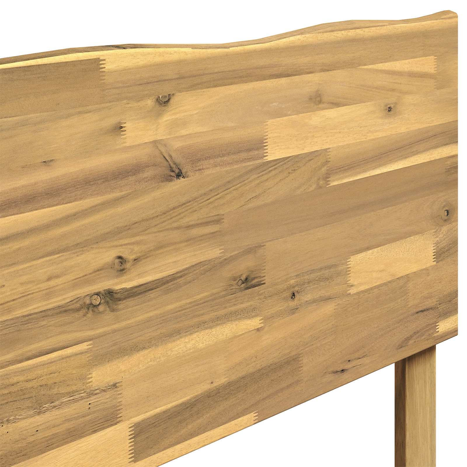 Uzglavlje s prirodnim rubom ROSTOCK Bijela 200 cm
