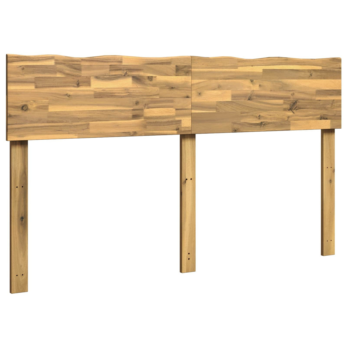 Uzglavlje s prirodnim rubom ROSTOCK Bijela 120 cm
