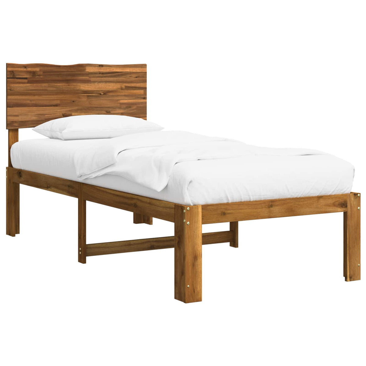Krevet s uzglavljem ROSTOCK Prirodna 100 x 200 cm