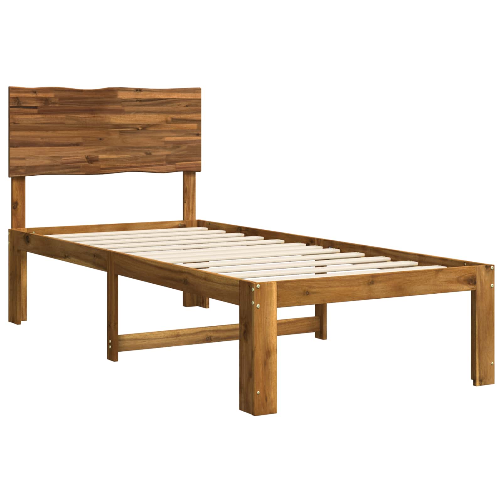 Krevet s uzglavljem ROSTOCK Prirodna 100 x 200 cm