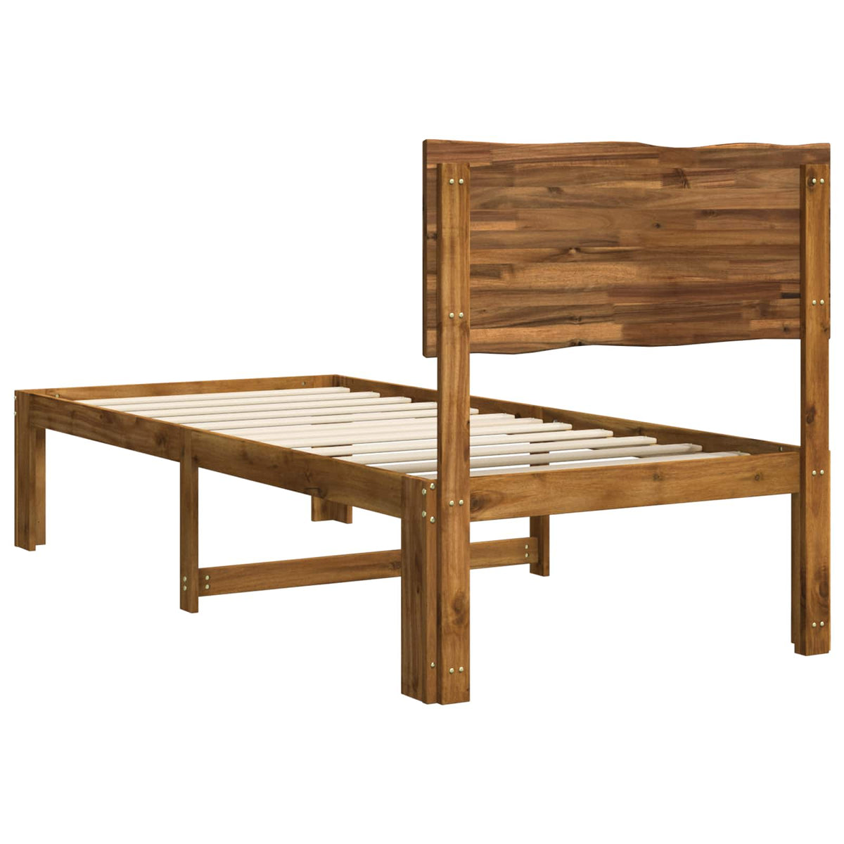 Krevet s uzglavljem ROSTOCK Prirodna 100 x 200 cm