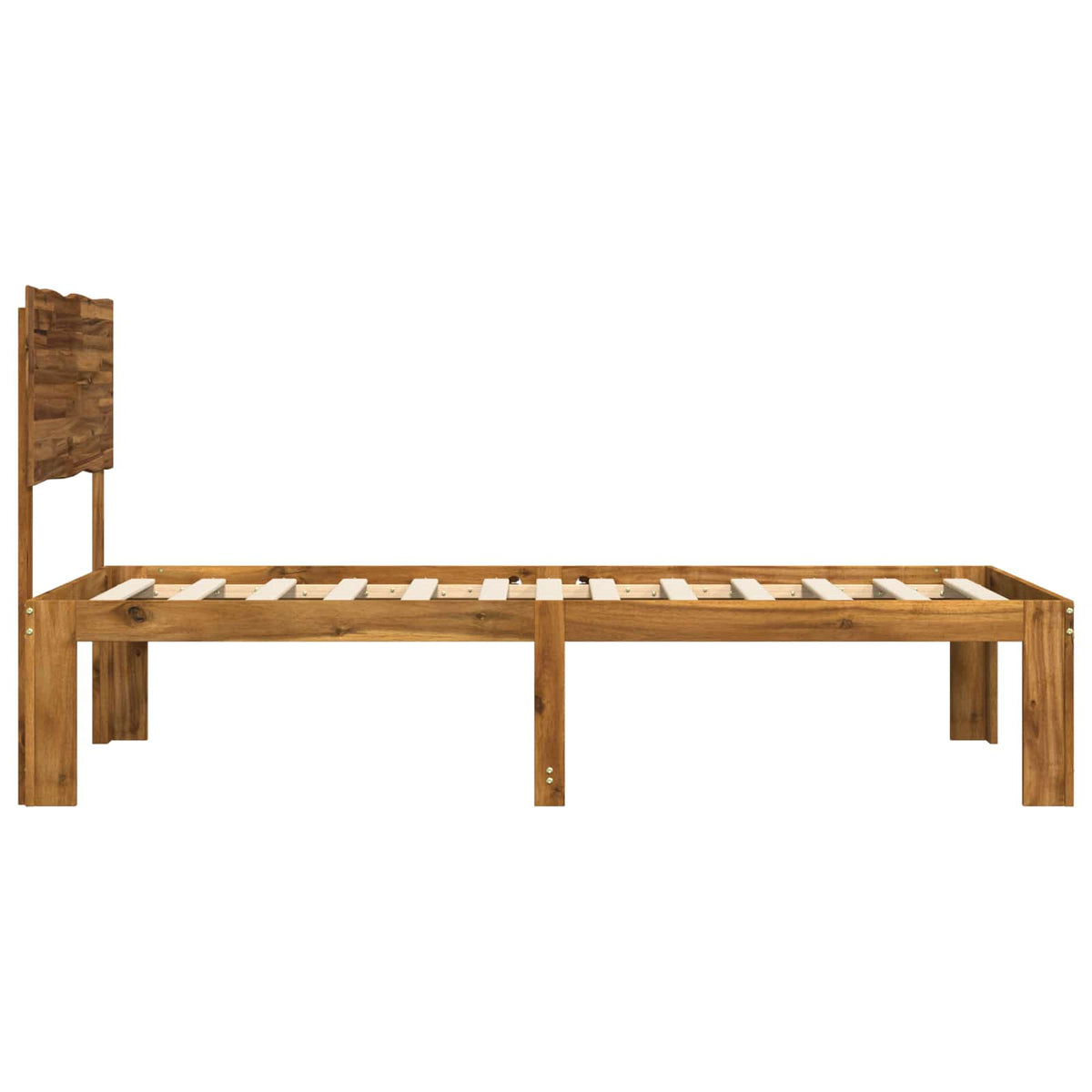 Krevet s uzglavljem ROSTOCK Prirodna 100 x 200 cm