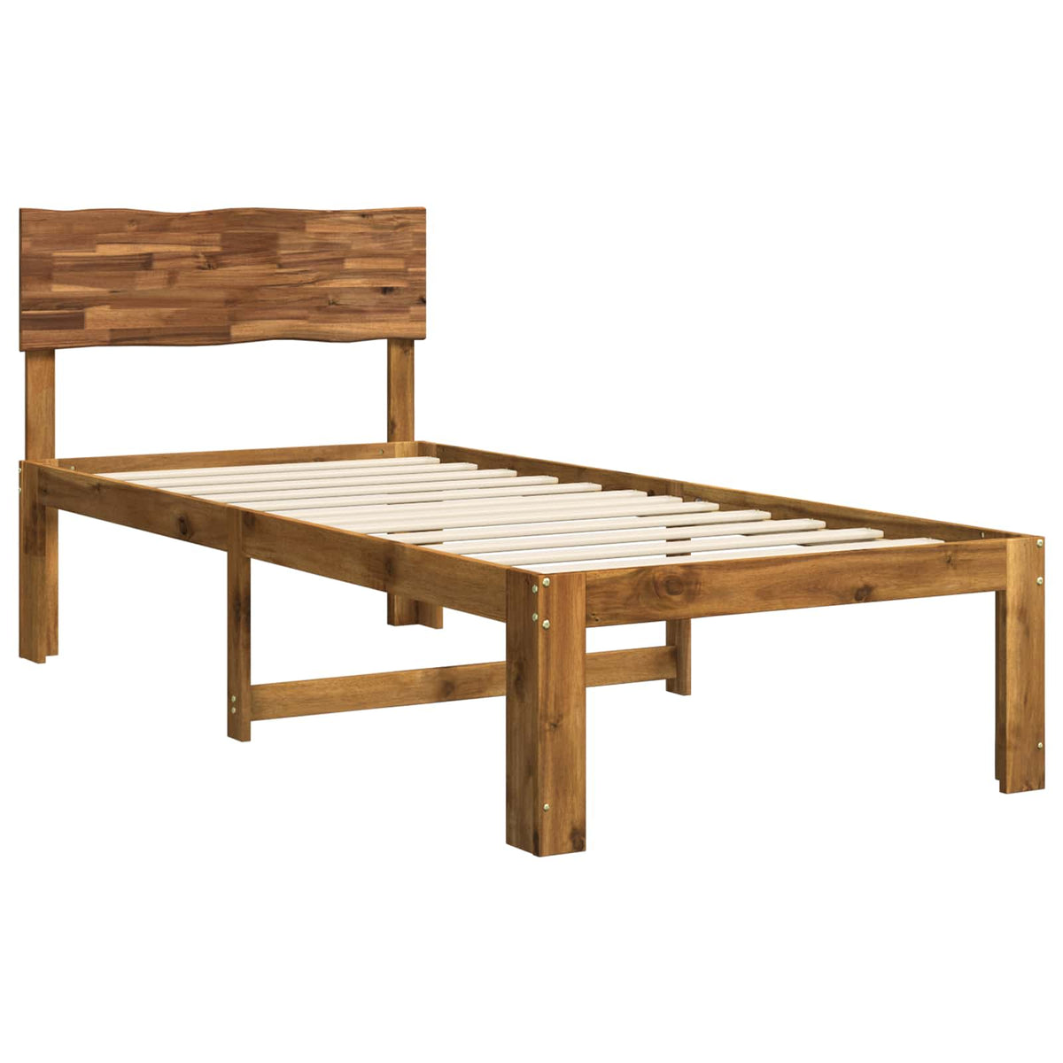 Krevet s uzglavljem ROSTOCK Prirodna 100 x 200 cm