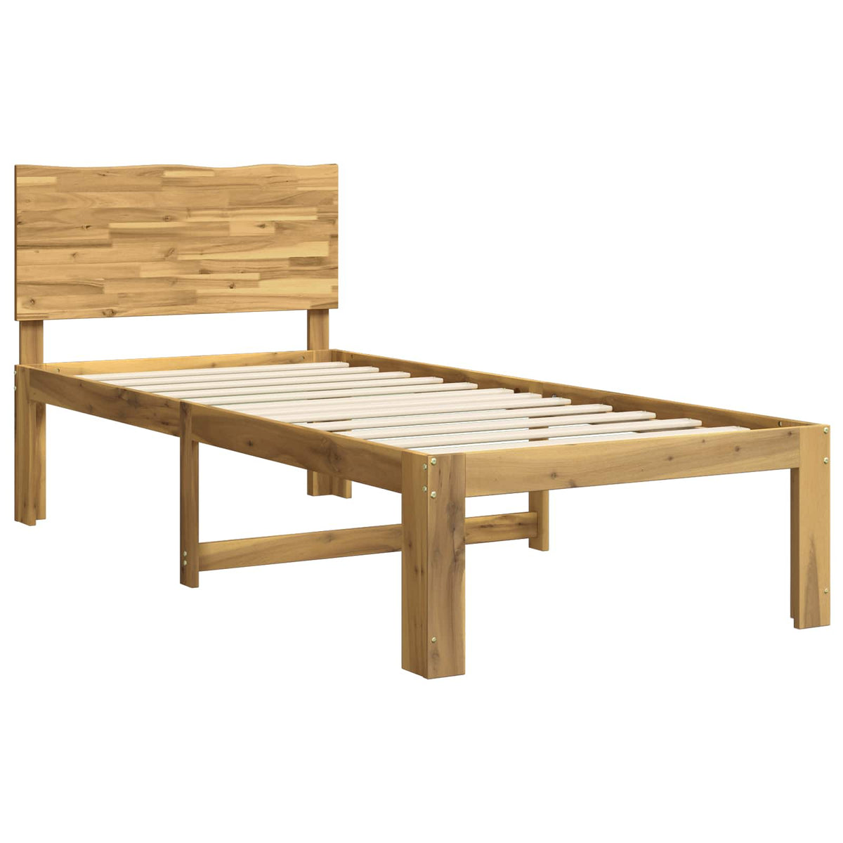 Krevet s uzglavljem ROSTOCK Bijela 90 x 190 cm