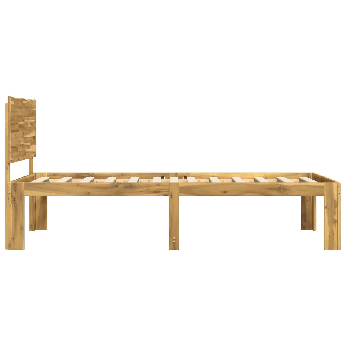 Krevet s uzglavljem ROSTOCK Bijela 90 x 190 cm