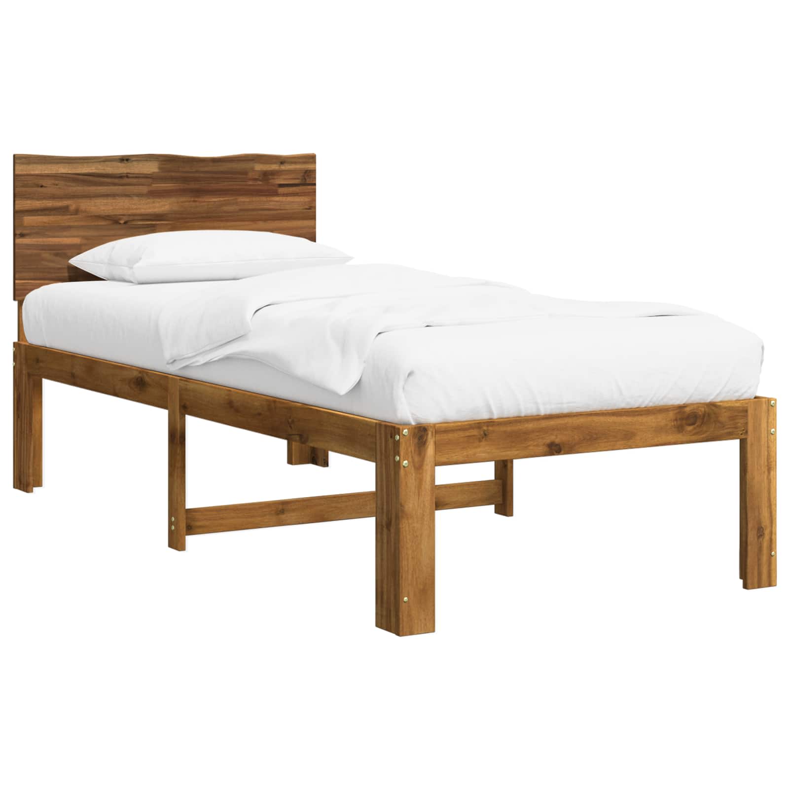 Krevet s uzglavljem ROSTOCK Prirodna 90 x 200 cm