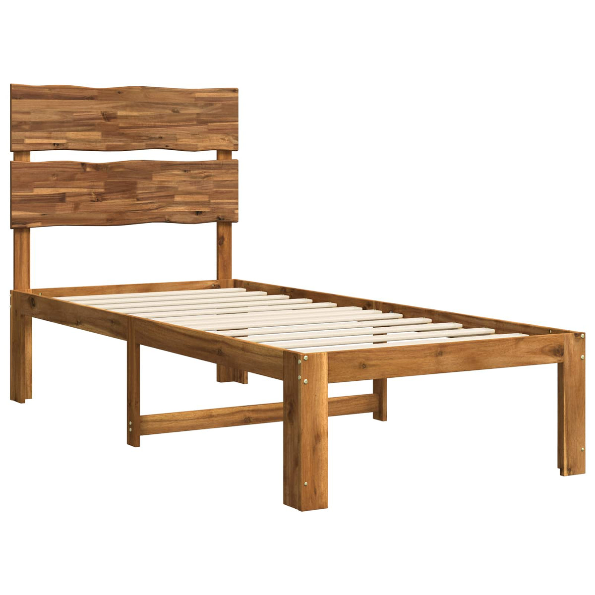 Krevet s uzglavljem ROSTOCK Prirodna 90 x 190 cm
