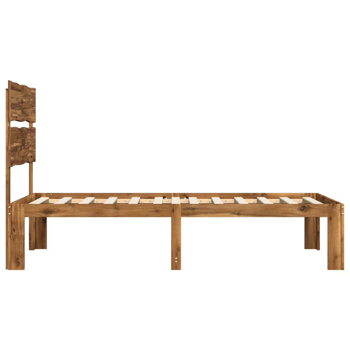 Krevet s uzglavljem ROSTOCK Prirodna 90 x 190 cm