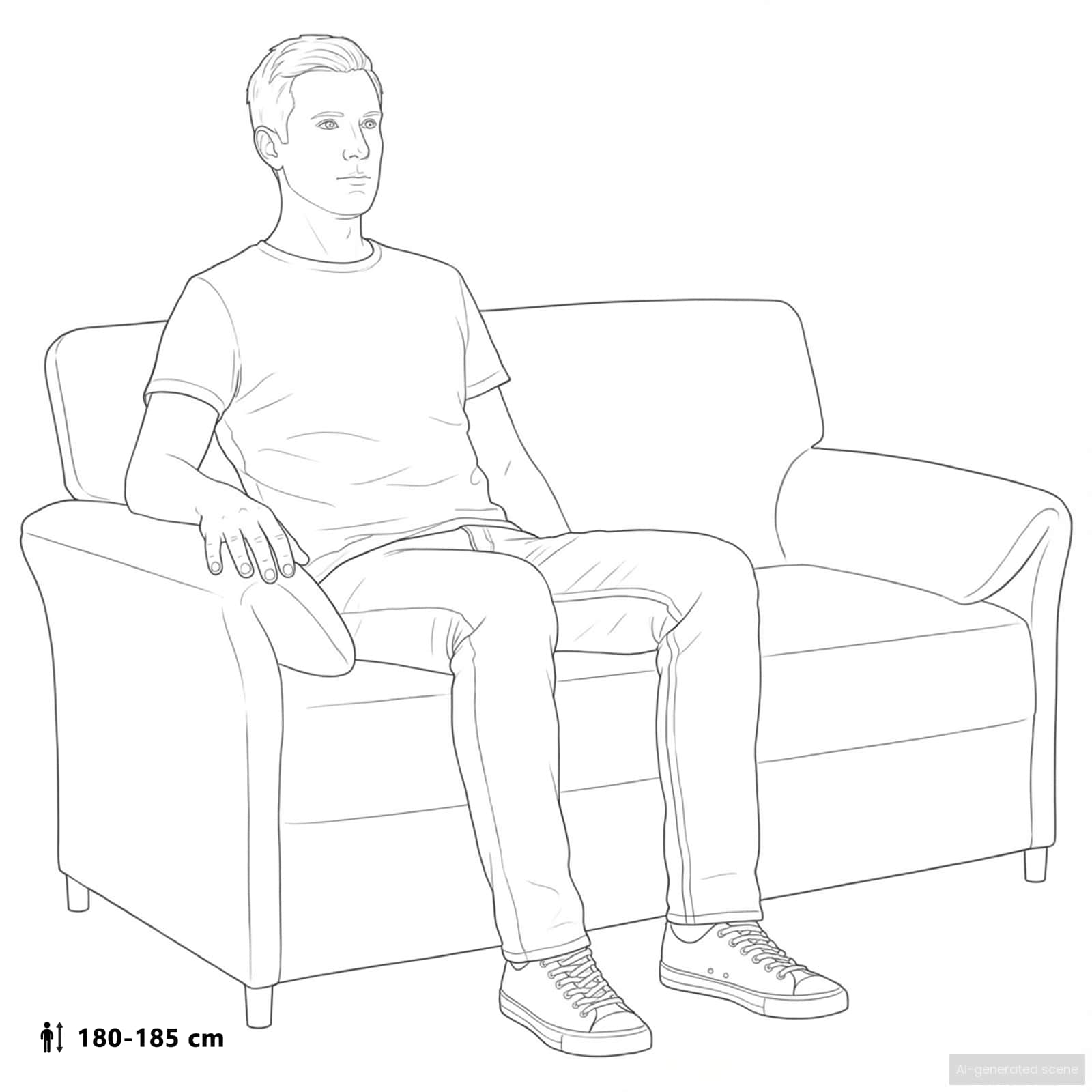 Sofa za dvije osobe Tamnosiva 138 x 83 x 95 cm Baršun