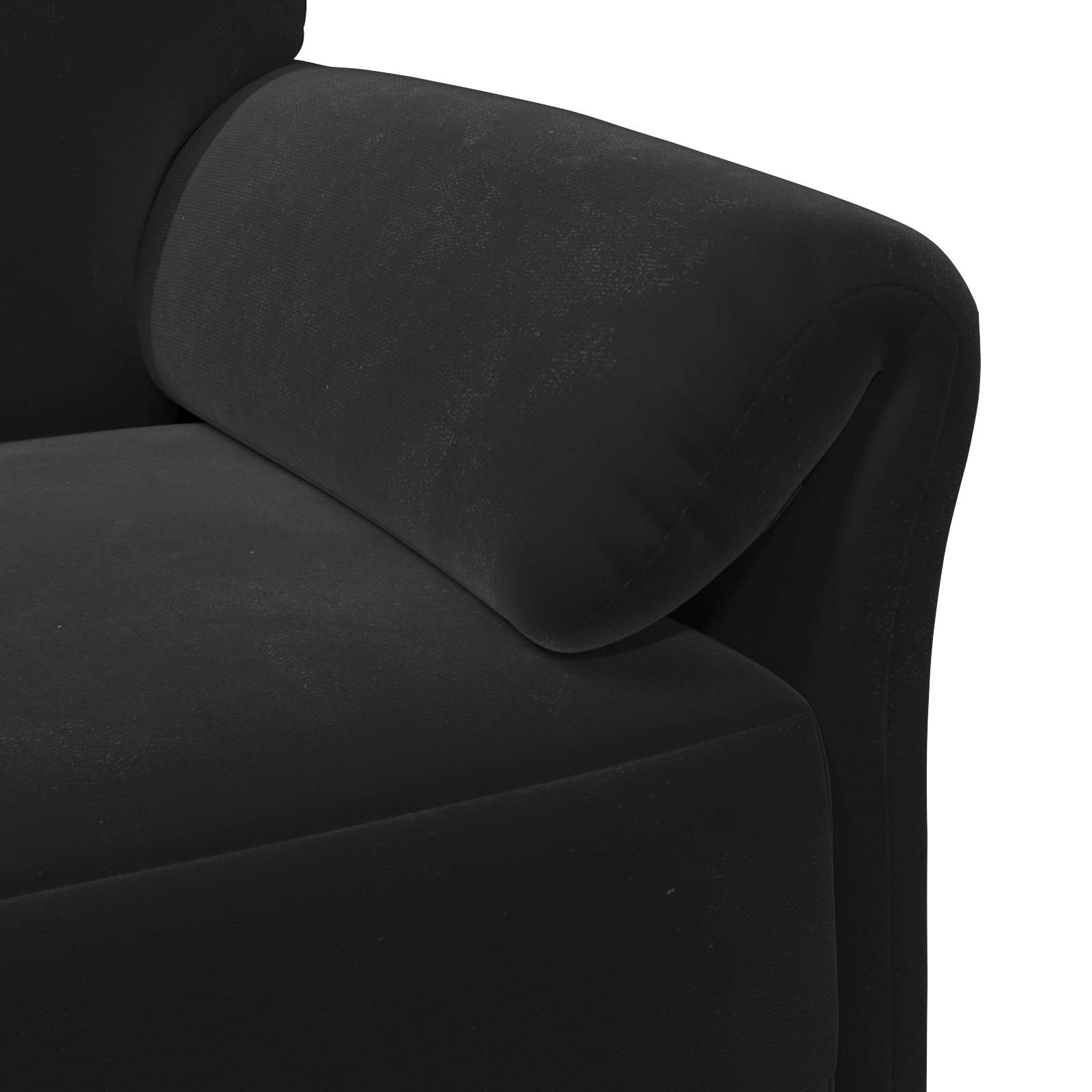 Sofa za dvije osobe Crna 138 x 83 x 95 cm Baršun