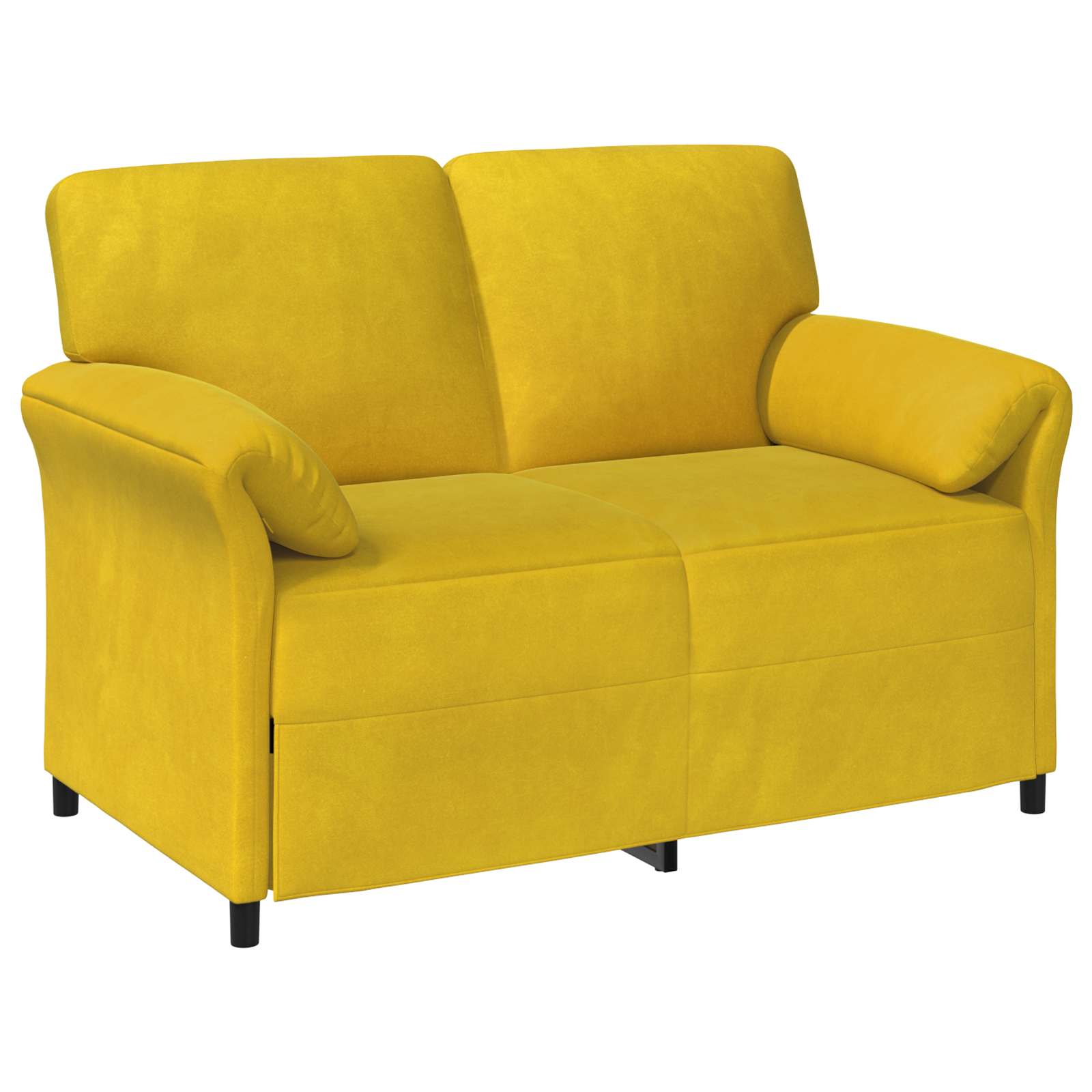 Sofa za dvije osobe Žuta 138 x 83 x 95 cm Baršun