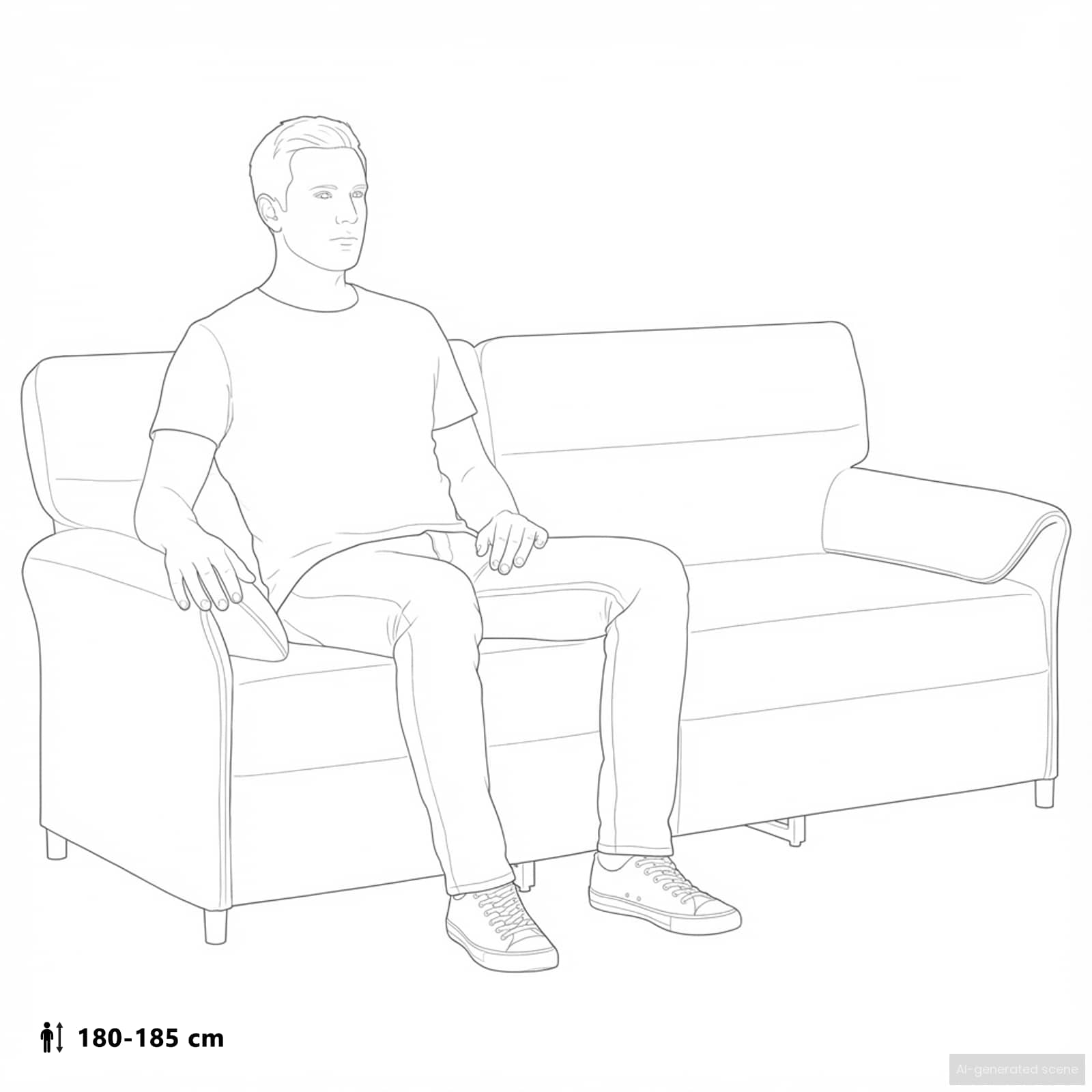 Sofa za 3 osobe Tamnozelena 198 x 83 x 95 cm Baršun