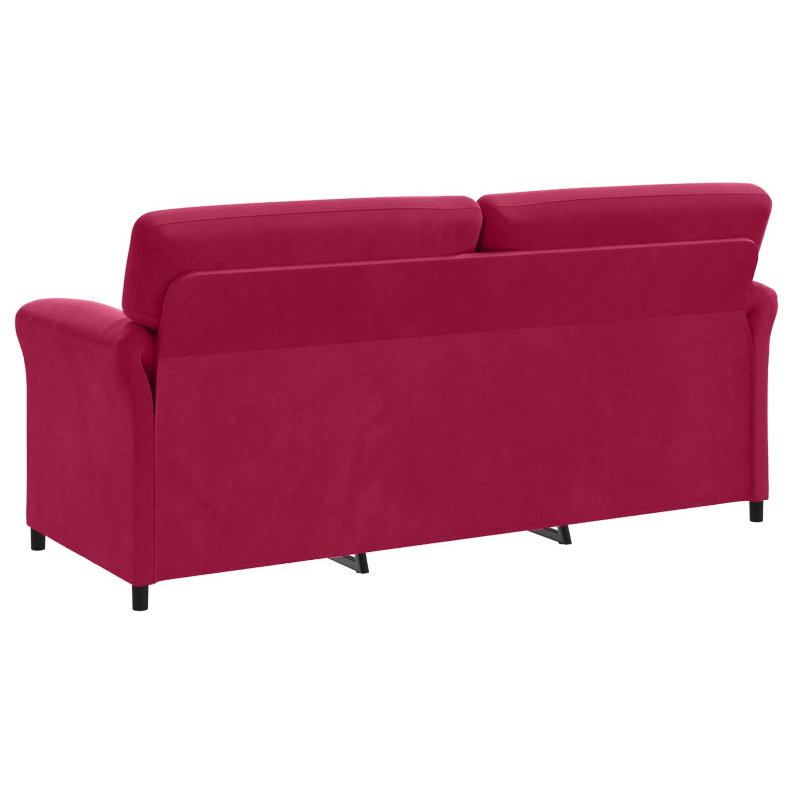 Sofa za 3 osobe Vinska crvena 198 x 83 x 95 cm Baršun