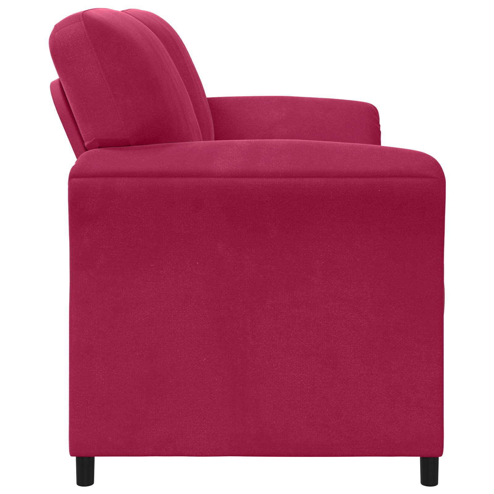 Sofa za 3 osobe Vinska crvena 198 x 83 x 95 cm Baršun