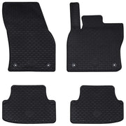 Auto tepih 4 pcs Crna pogodno za sjedalo ATECA 2016- Guma