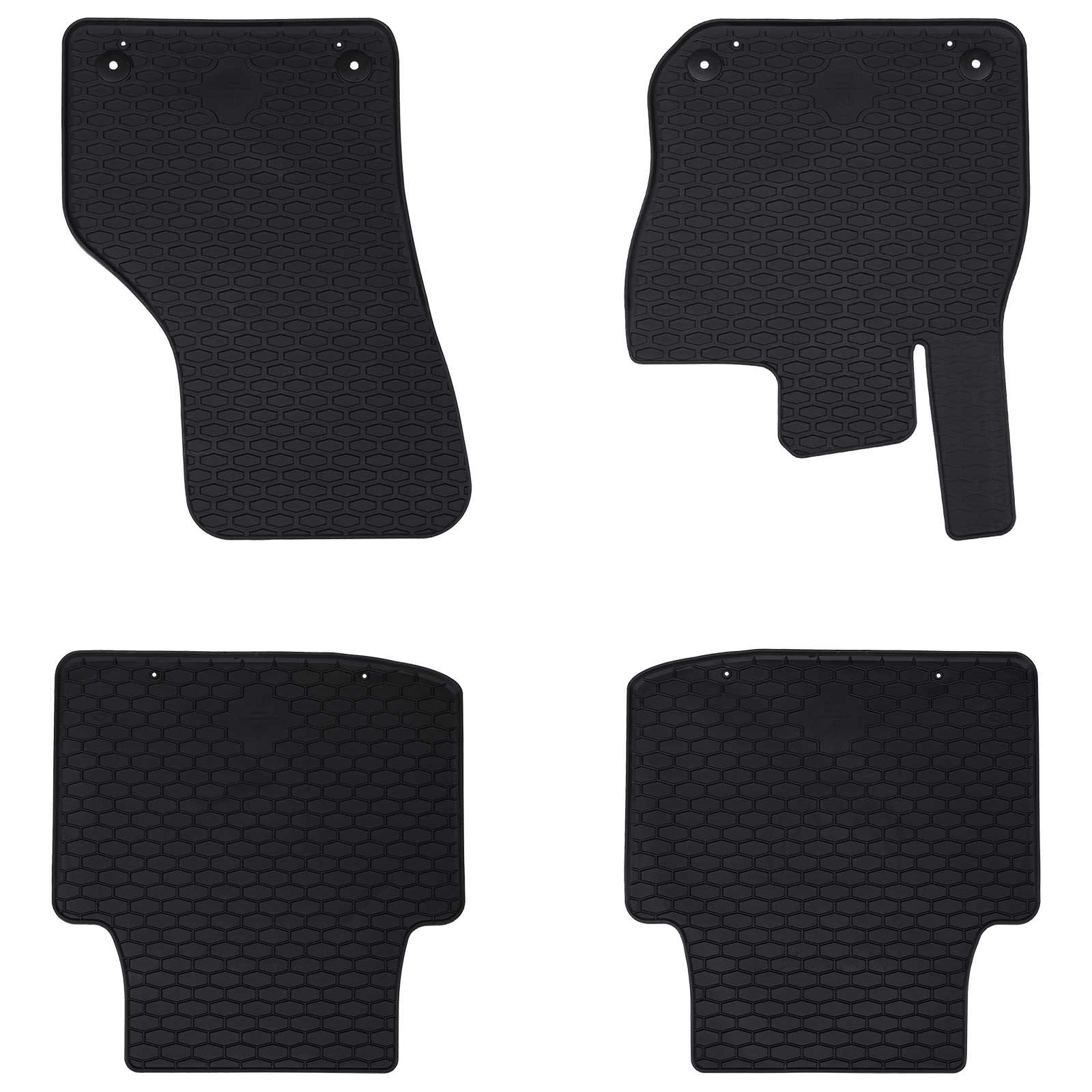 Auto tepih 4 pcs Crna prikladno za VW za PASSAT B9 TDI 2024-