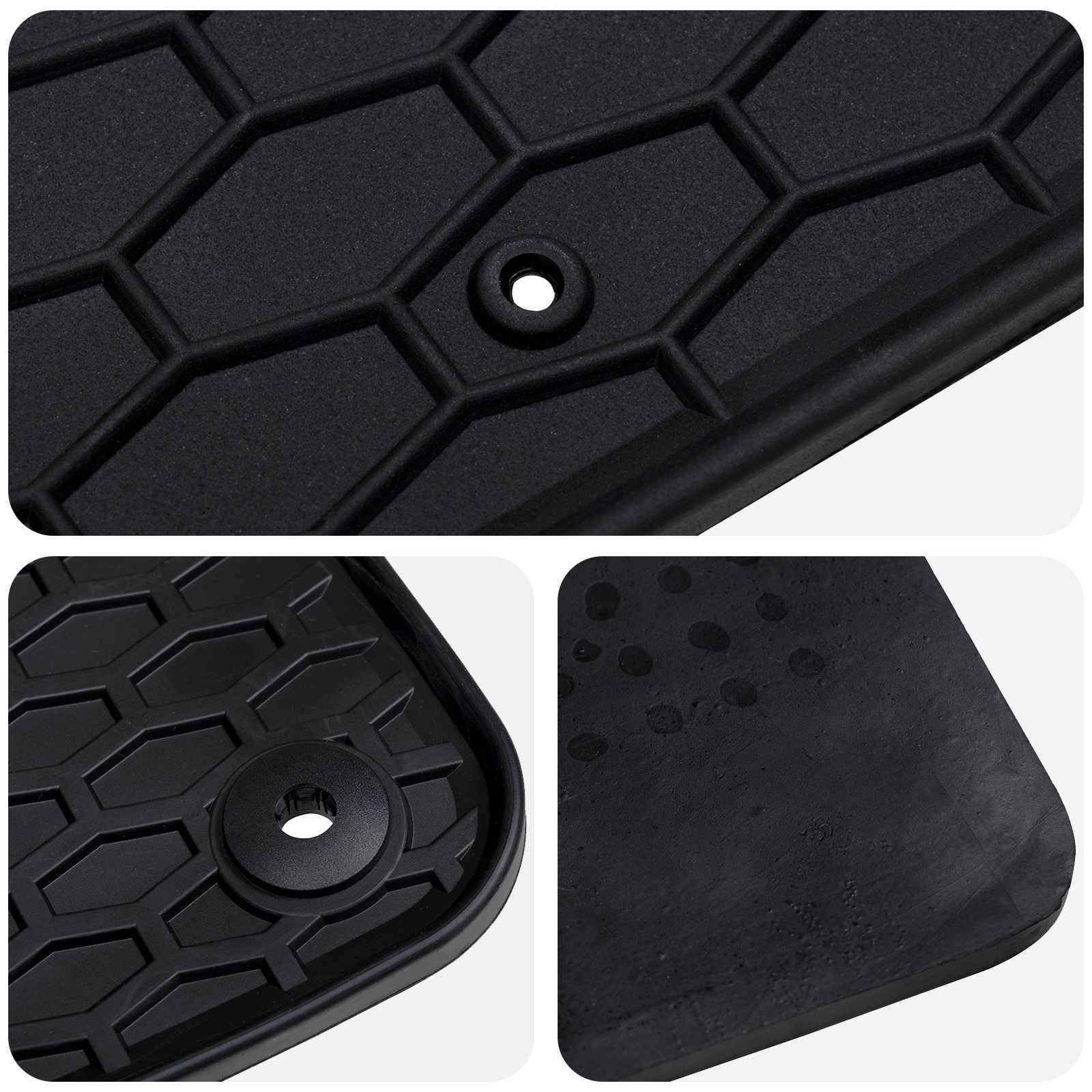 Auto tepih 4 pcs Crna prikladno za VW PASSAT B8 2014-2023 Guma