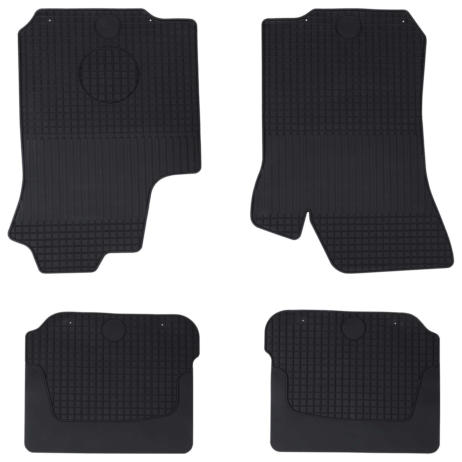 Auto tepih 4 pcs Crna prikladno za ŠKODA OCTAVIA I 1997-2004