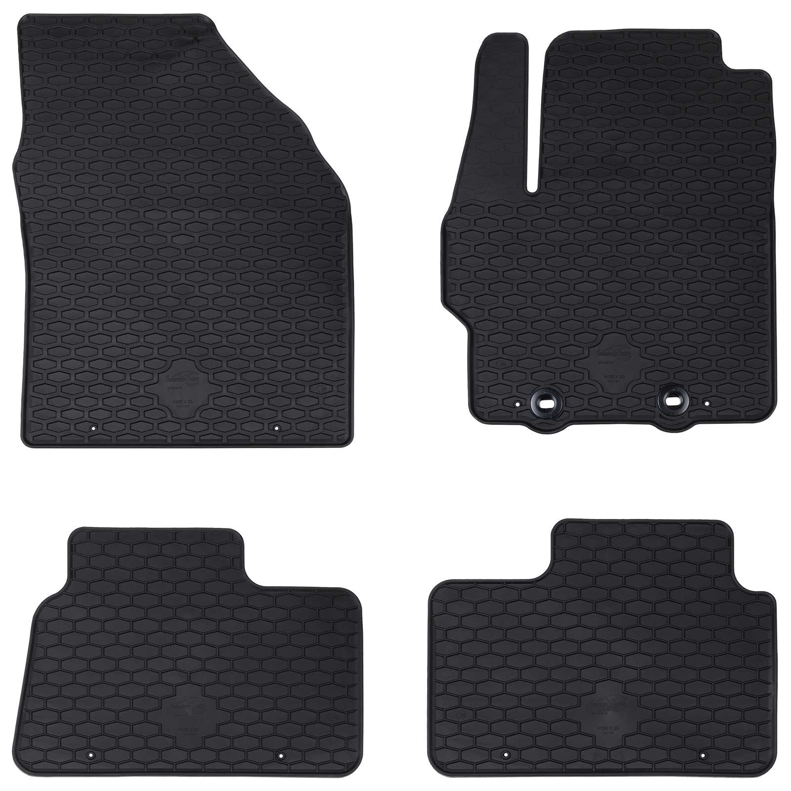 Auto tepih 4 pcs Crna Pogodno za Toyota AYGO X 2022- Guma