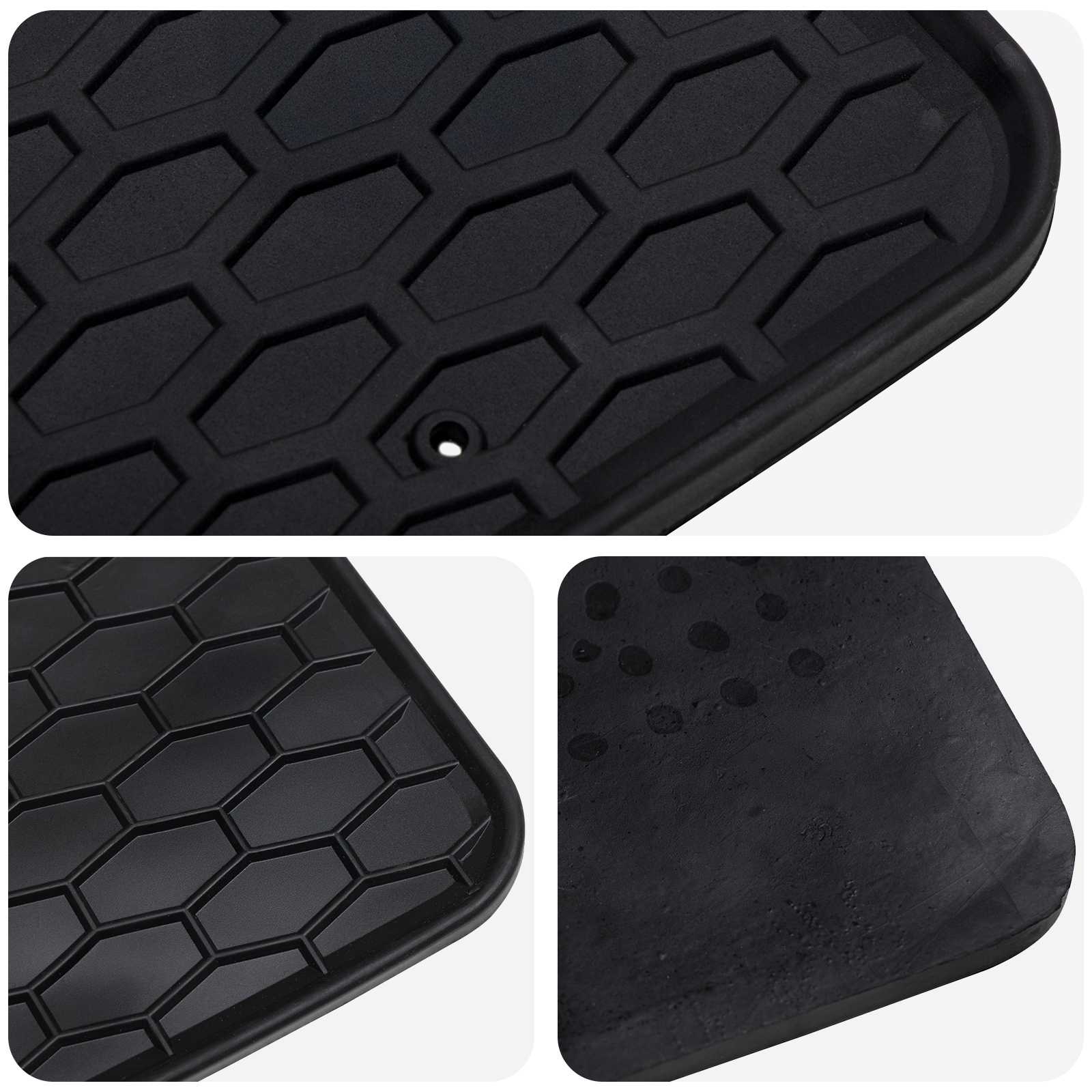 Auto tepih 4 pcs Crna prikladno za Tesla MODEL 3 2017- 4D Aft