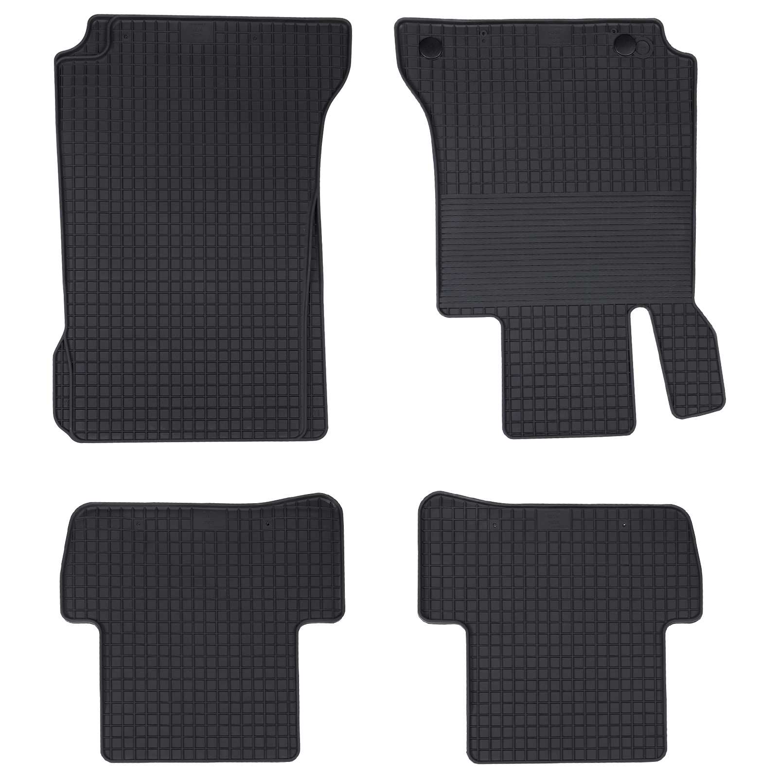 Auto tepih 4 pcs Crna prikladno za C-Class W205 2014- 4D Aft