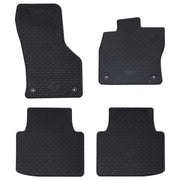 Auto tepih 4 pcs Crna prikladno za VW Arteon 2017- 4D Aft Guma