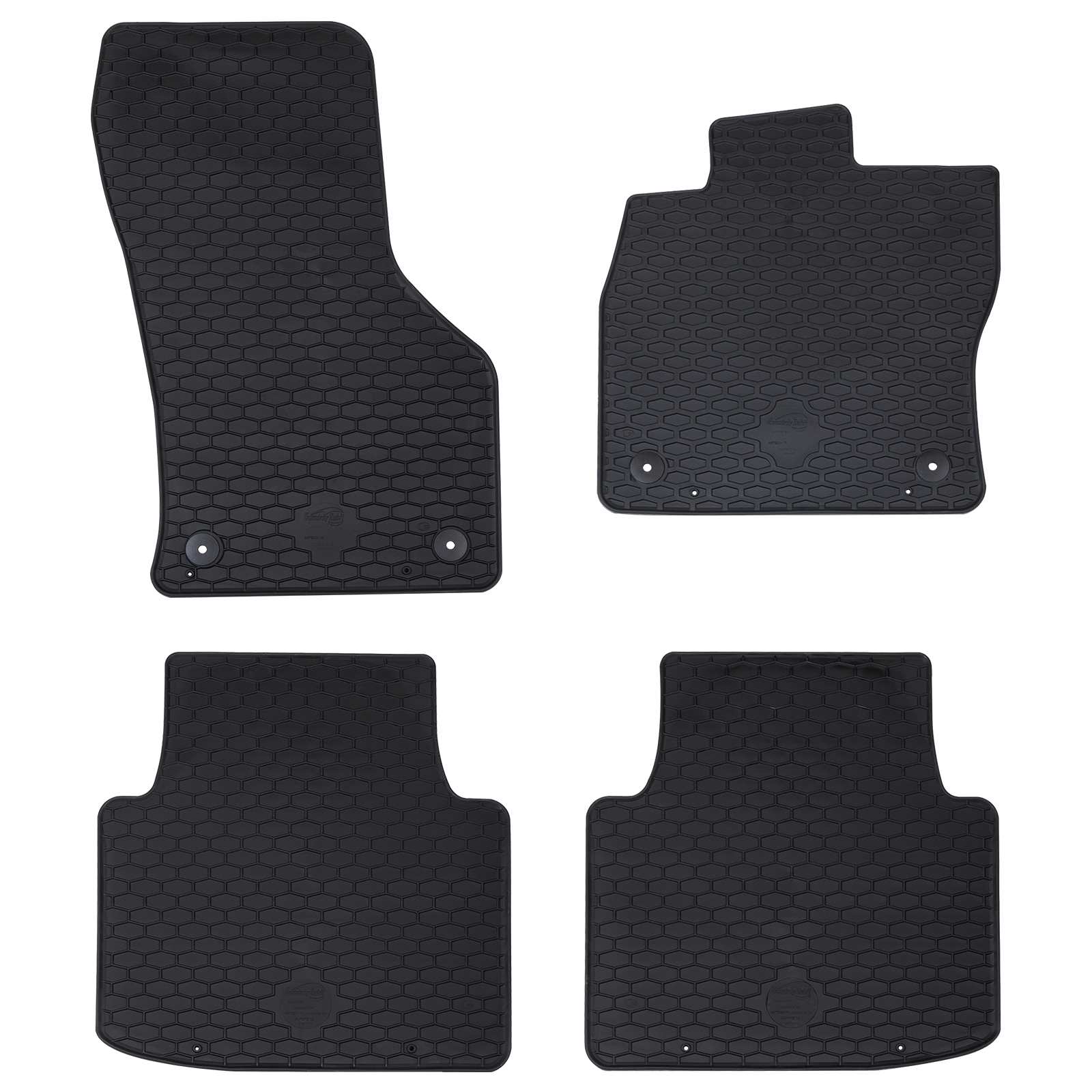 Auto tepih 4 pcs Crna prikladno za VW Arteon 2017- 4D Aft Guma