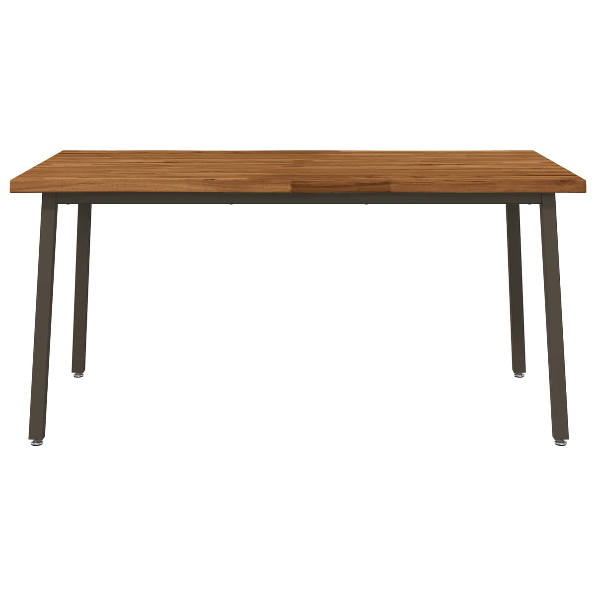Stol za blagovanje s prirodnim rubom 160 x 90 x 75 cm Prirodna