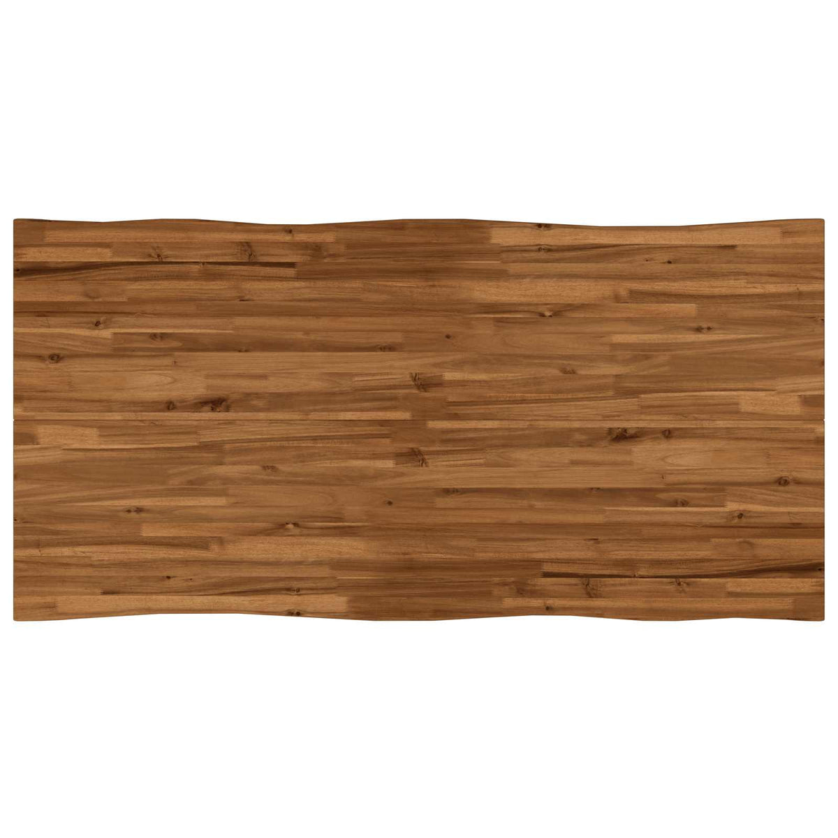 Stol za blagovanje s prirodnim rubom 160 x 90 x 75 cm Prirodna