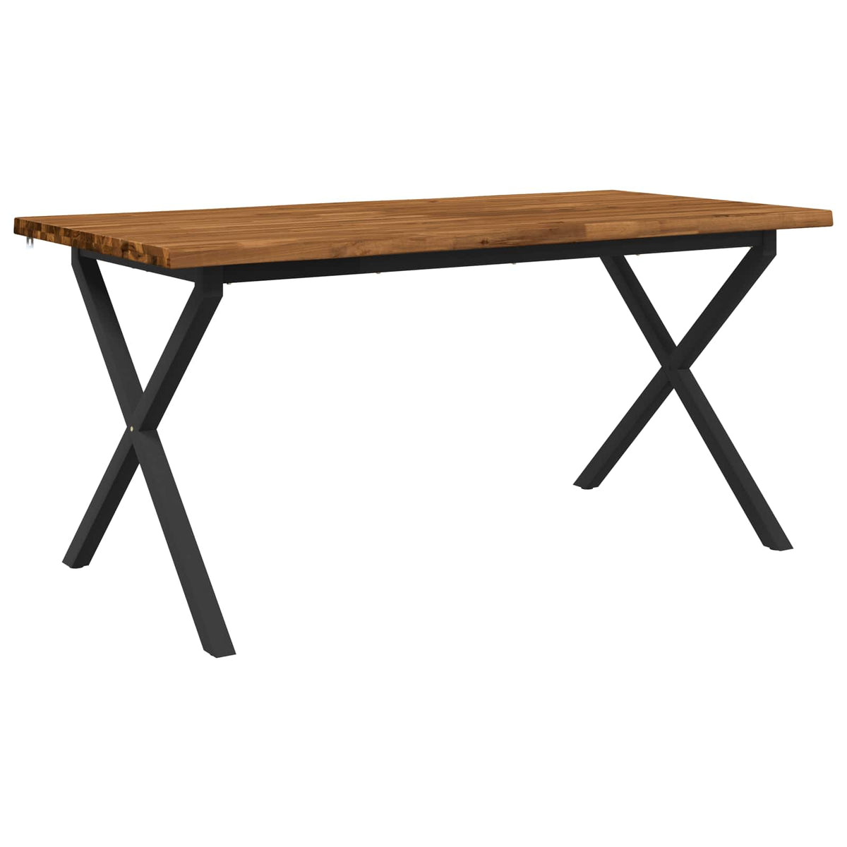Stol za blagovanje s prirodnim rubom 140 x 90 x 75 cm