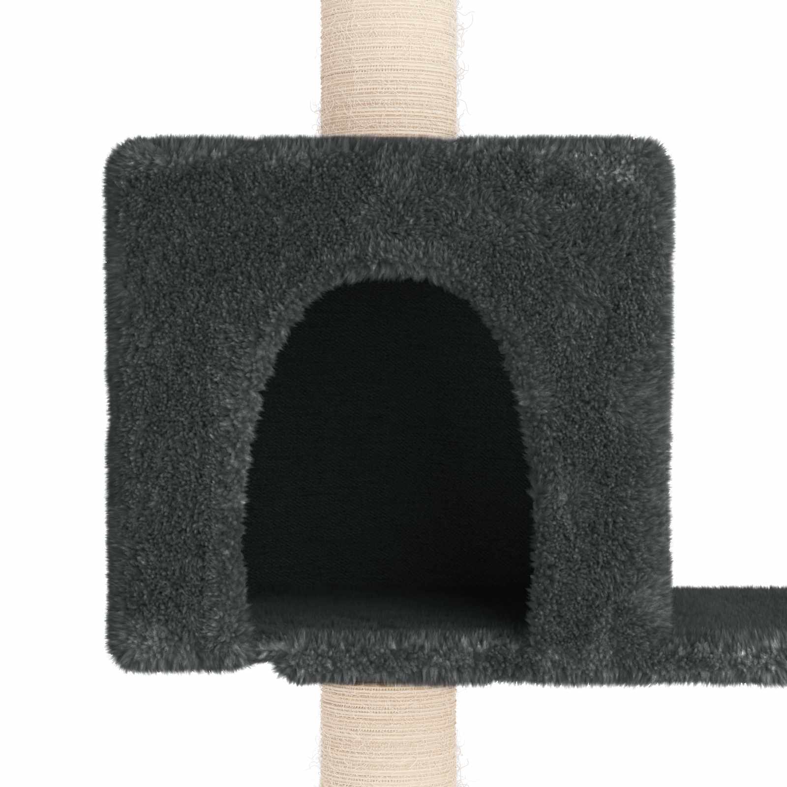 Mačje drvo s sisalnim postoljima za grebanje Tamnosiva 177,5 cm