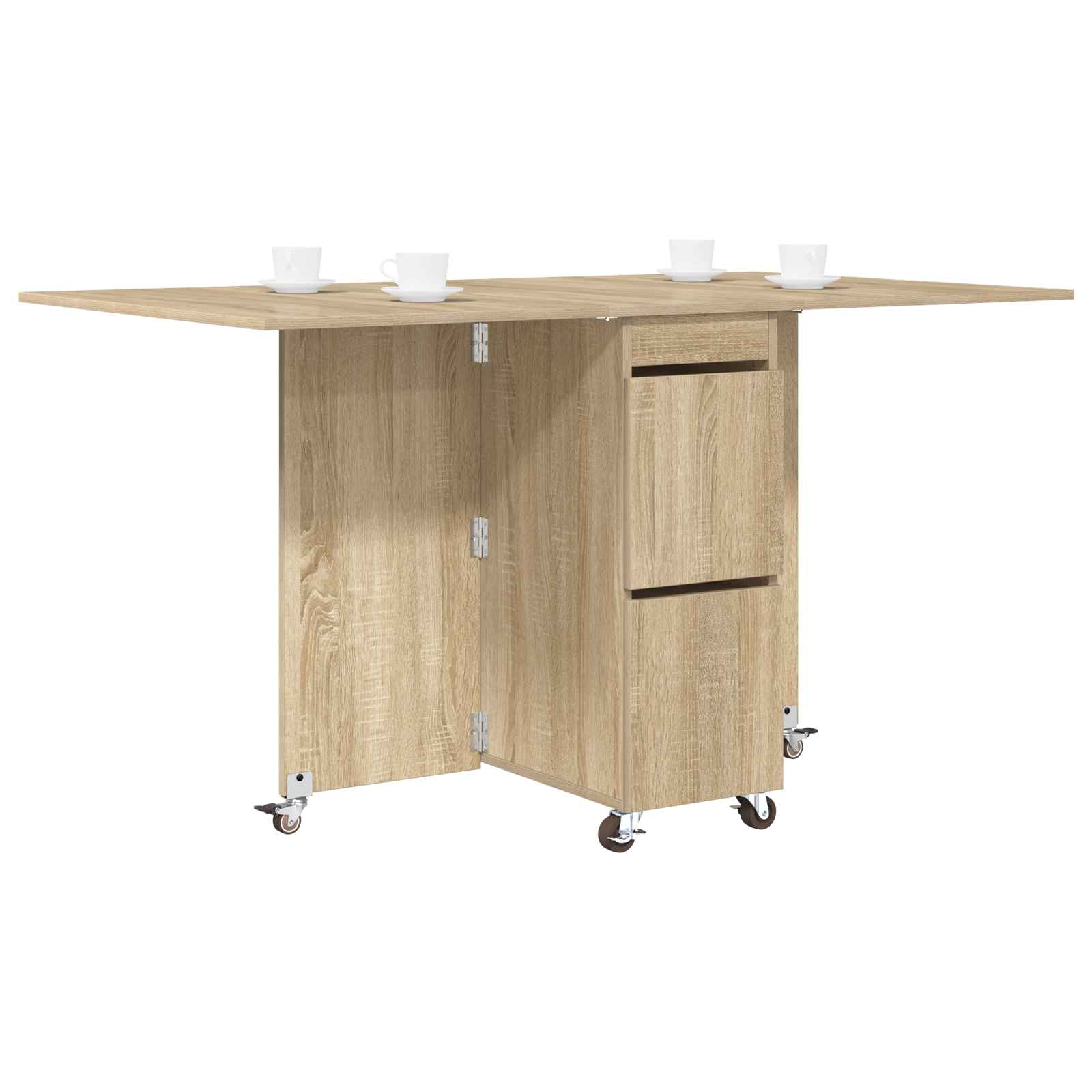 Blagovaonski stol 2 pcs 140 x 80 x 77 cm Konstruirano drvo